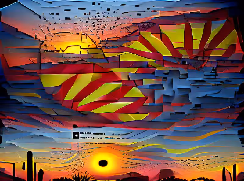 Abraham's First Works: Arizona Sunrise