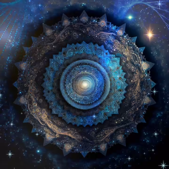 Universe Colour Of Mandala ✨ Blue series 