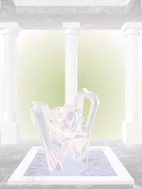 HeavenComputer: The Fragmented Crawling Pastel Pearl Woman #1937