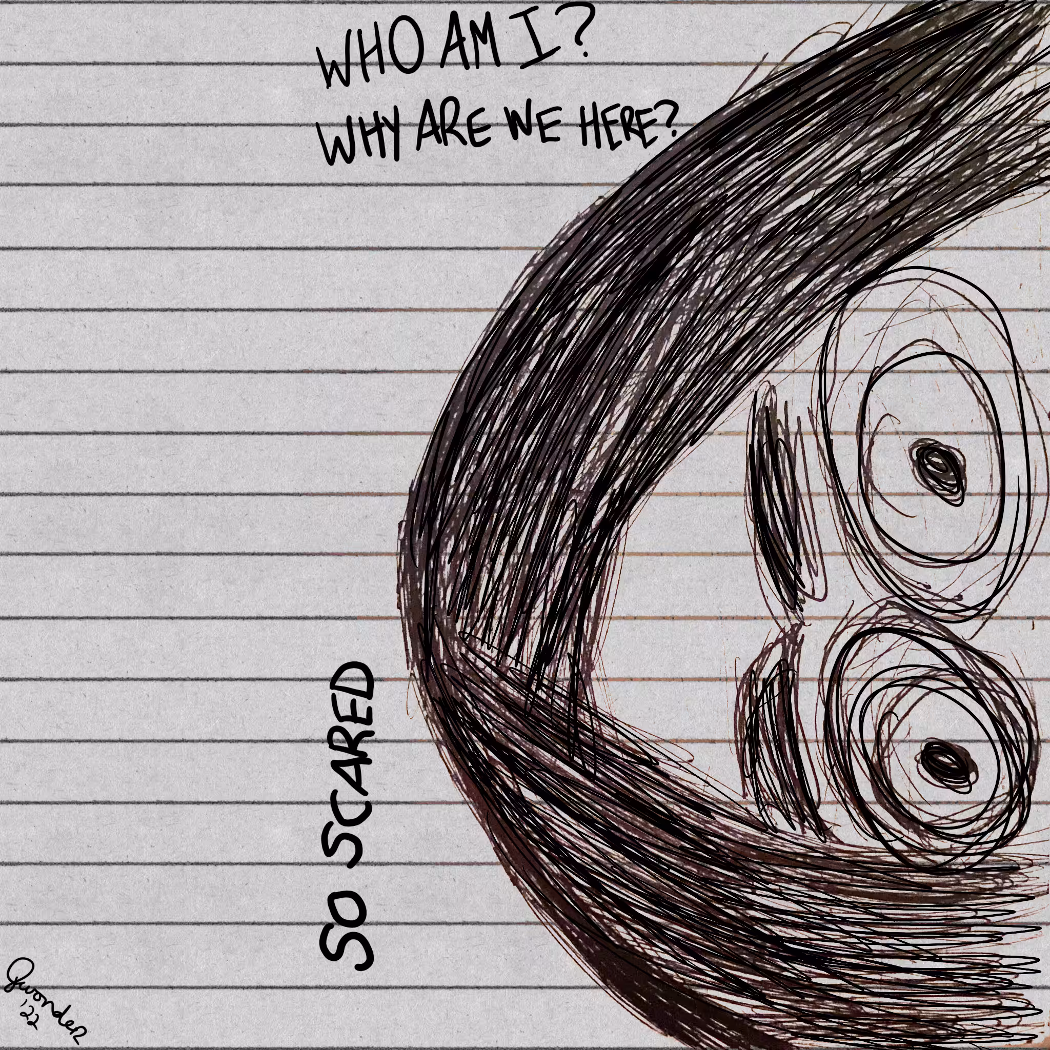 who am i? a day 5 sketch