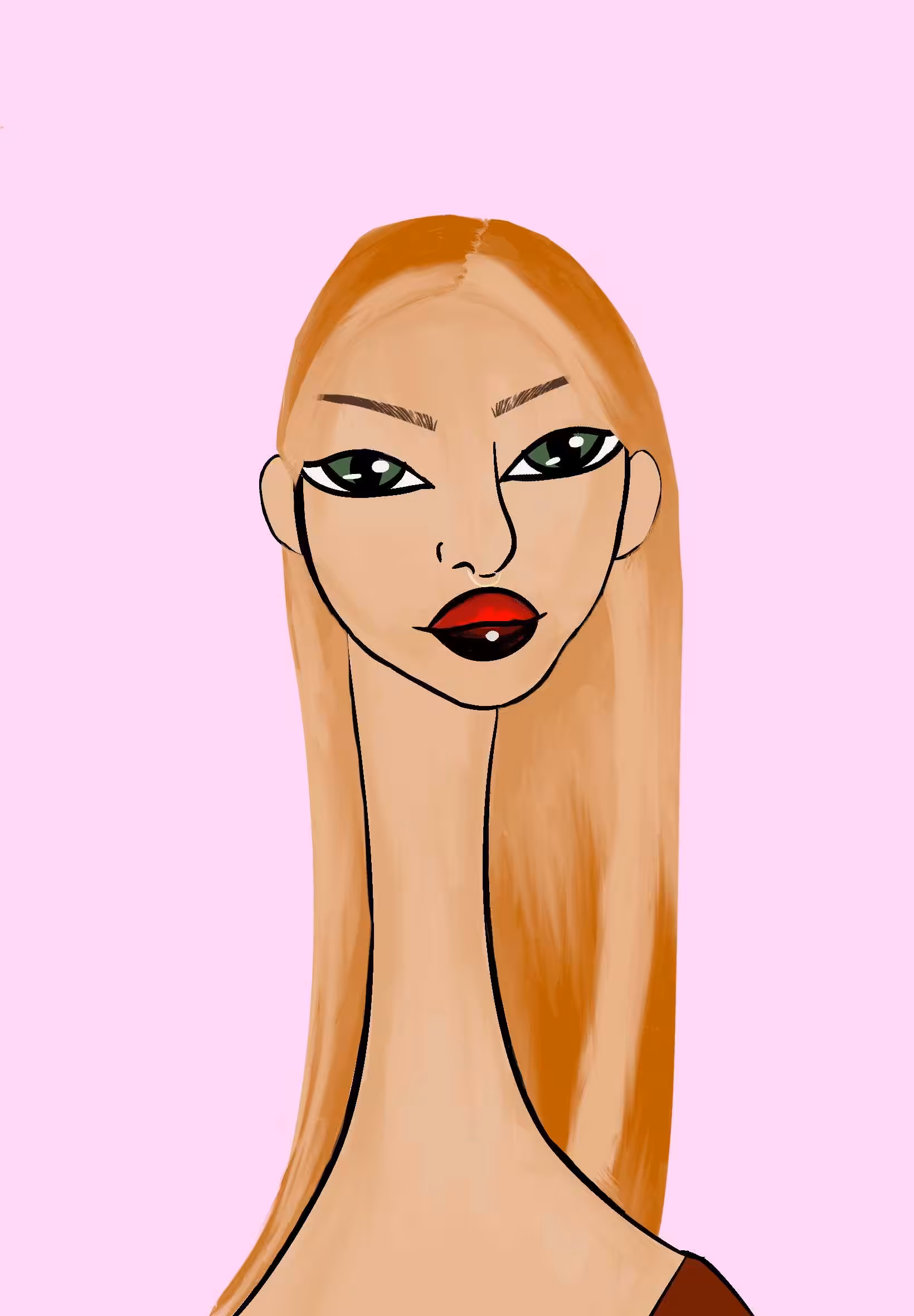 Long Neckie Ladies: Long Neckie Lady #2619