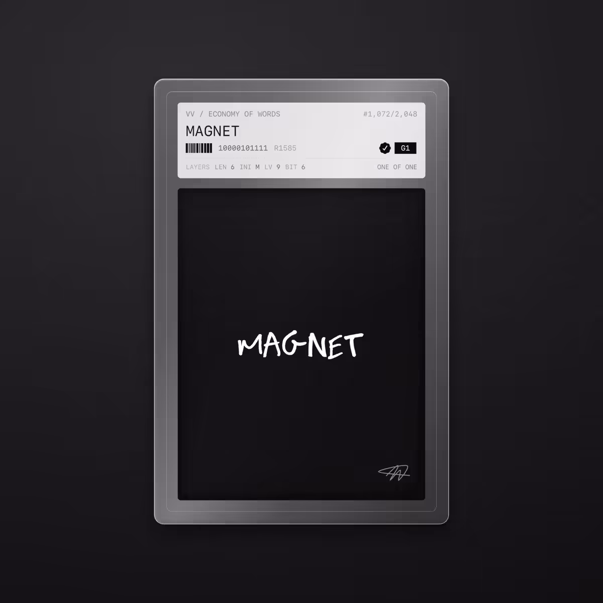 Economy of Words: MAGNET · #1072