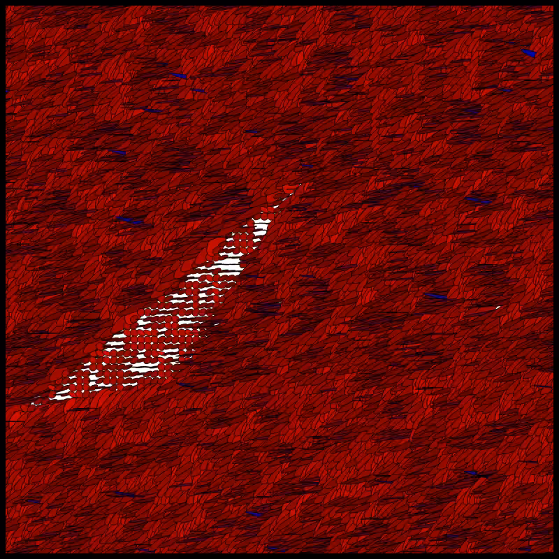 Flow Field Circles Triangle #19