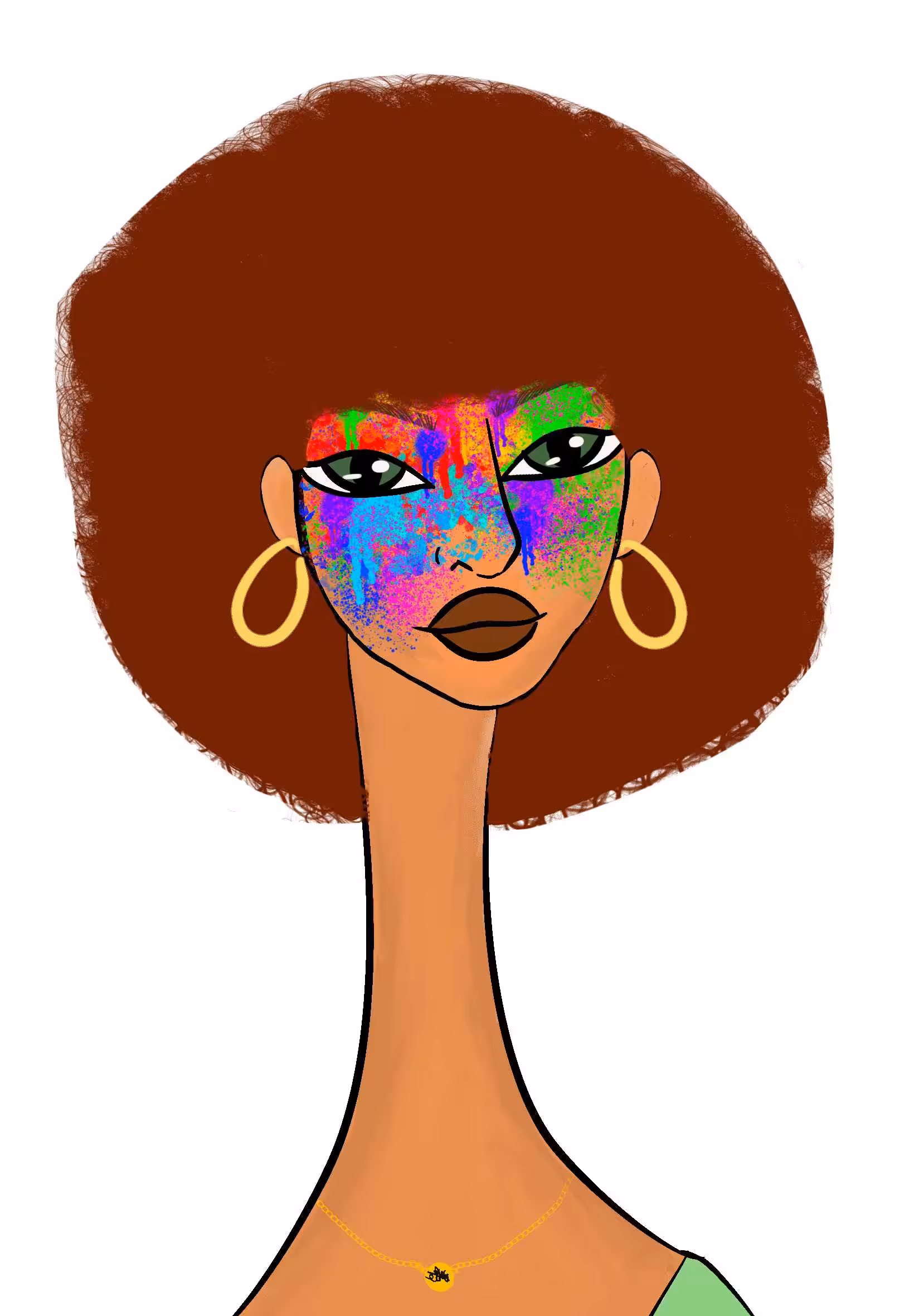 Long Neckie Lady #1659