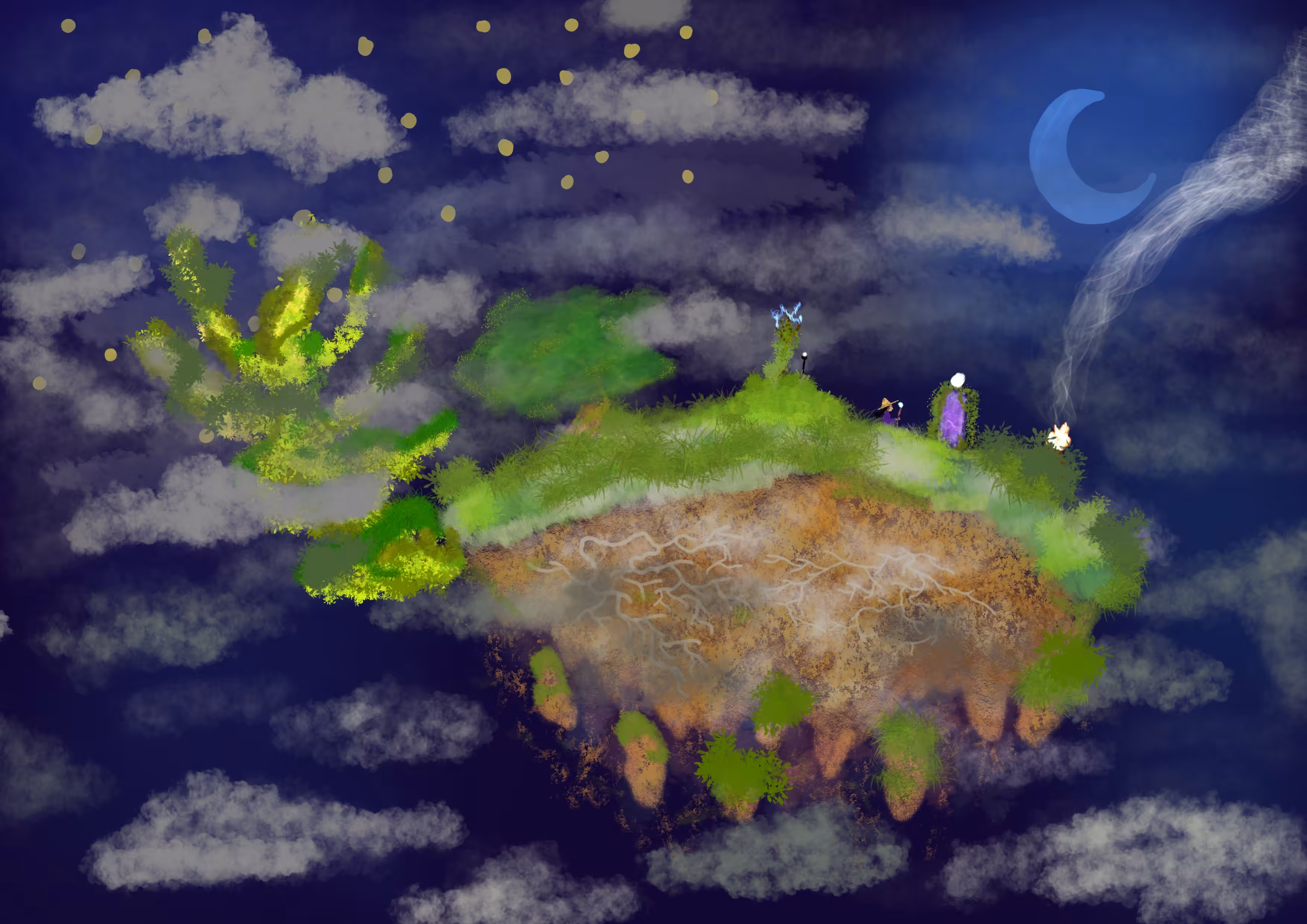 Living on floating island