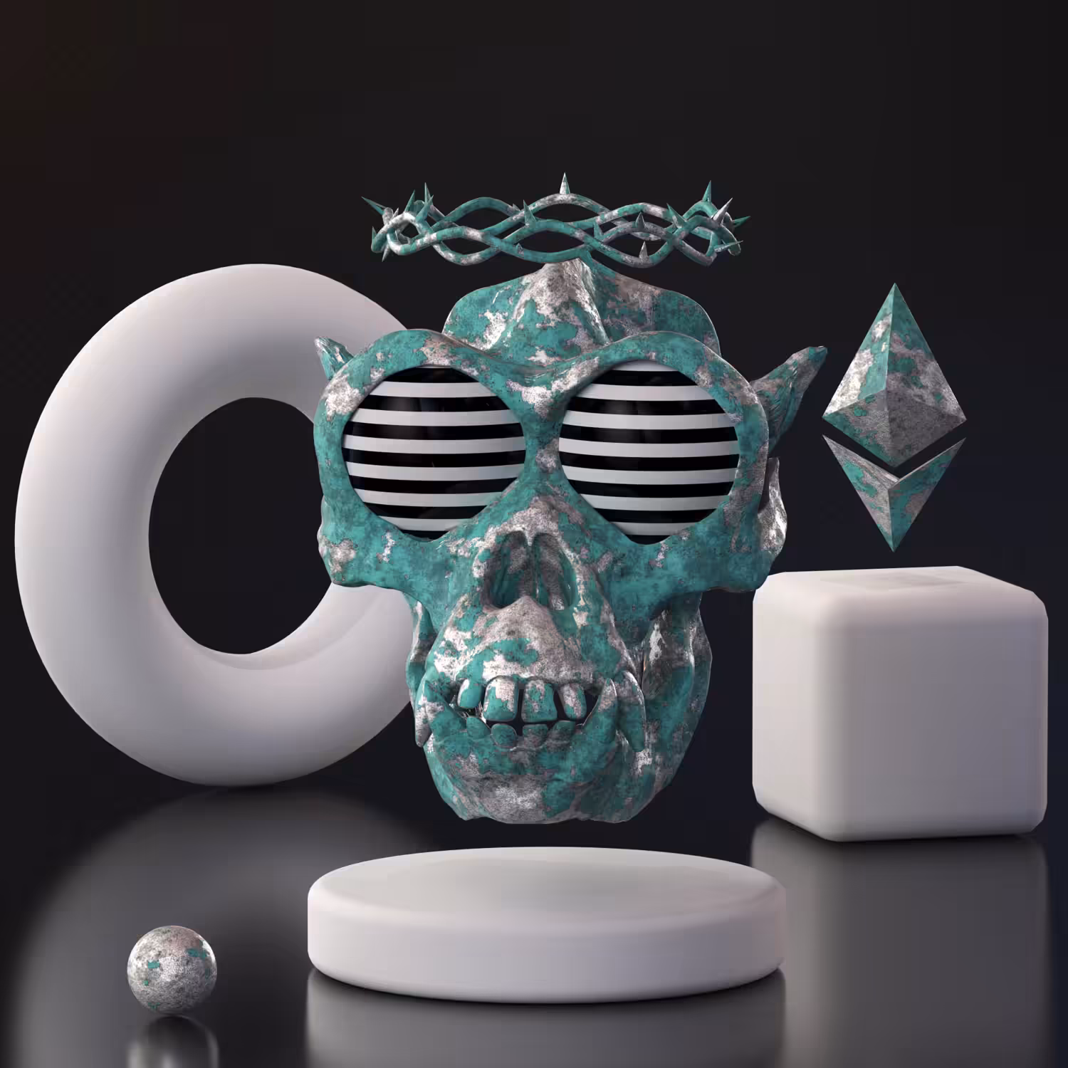 Monk Skull Hypno | Dead collection