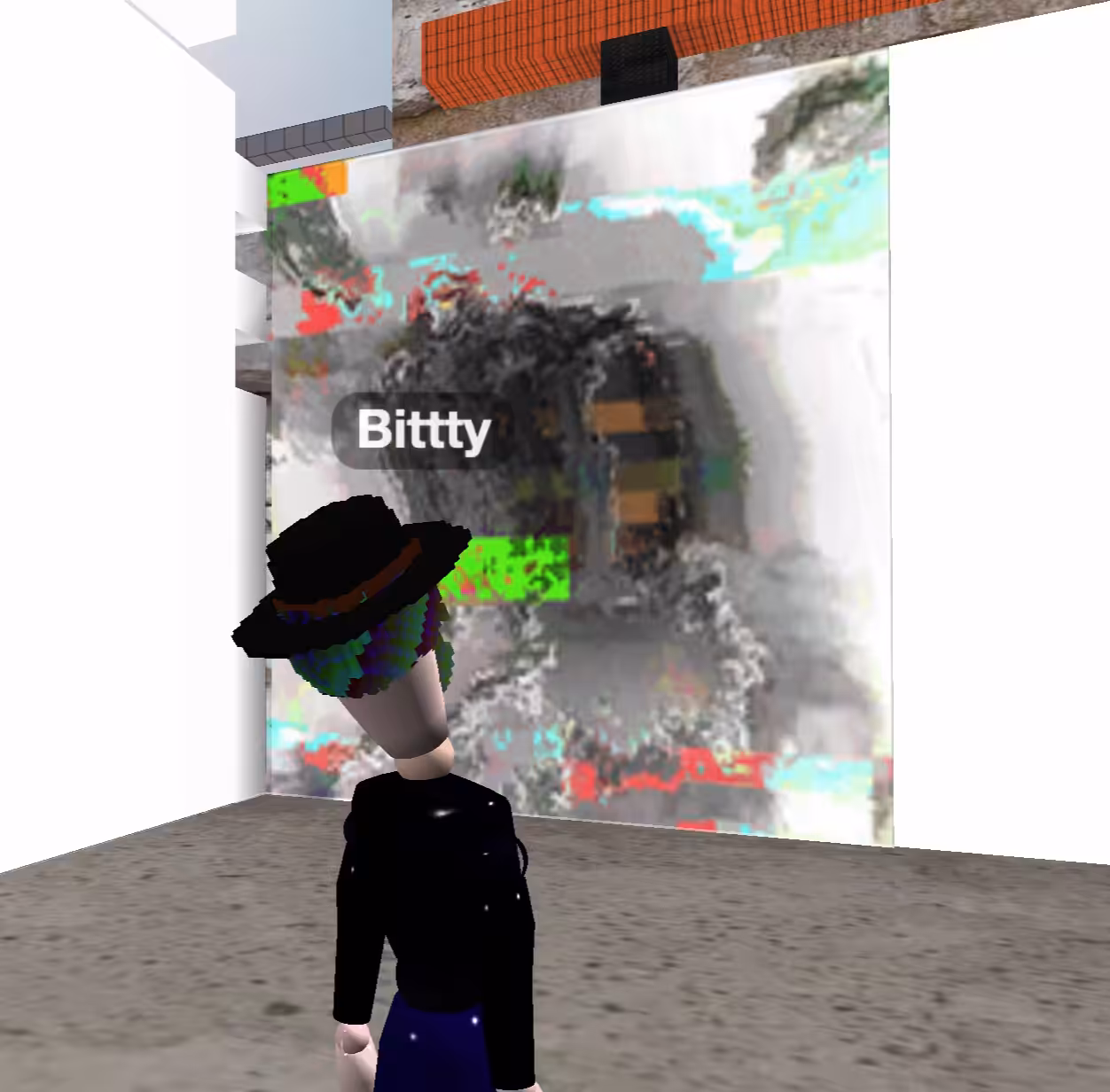Bittty Meditating on Art