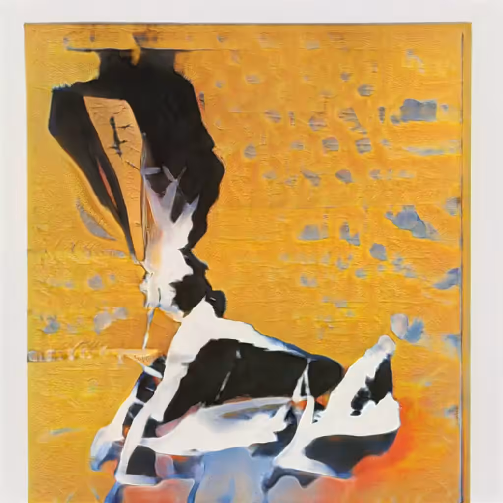 AI generated abstract art: yellow — seamless animation video loop #1