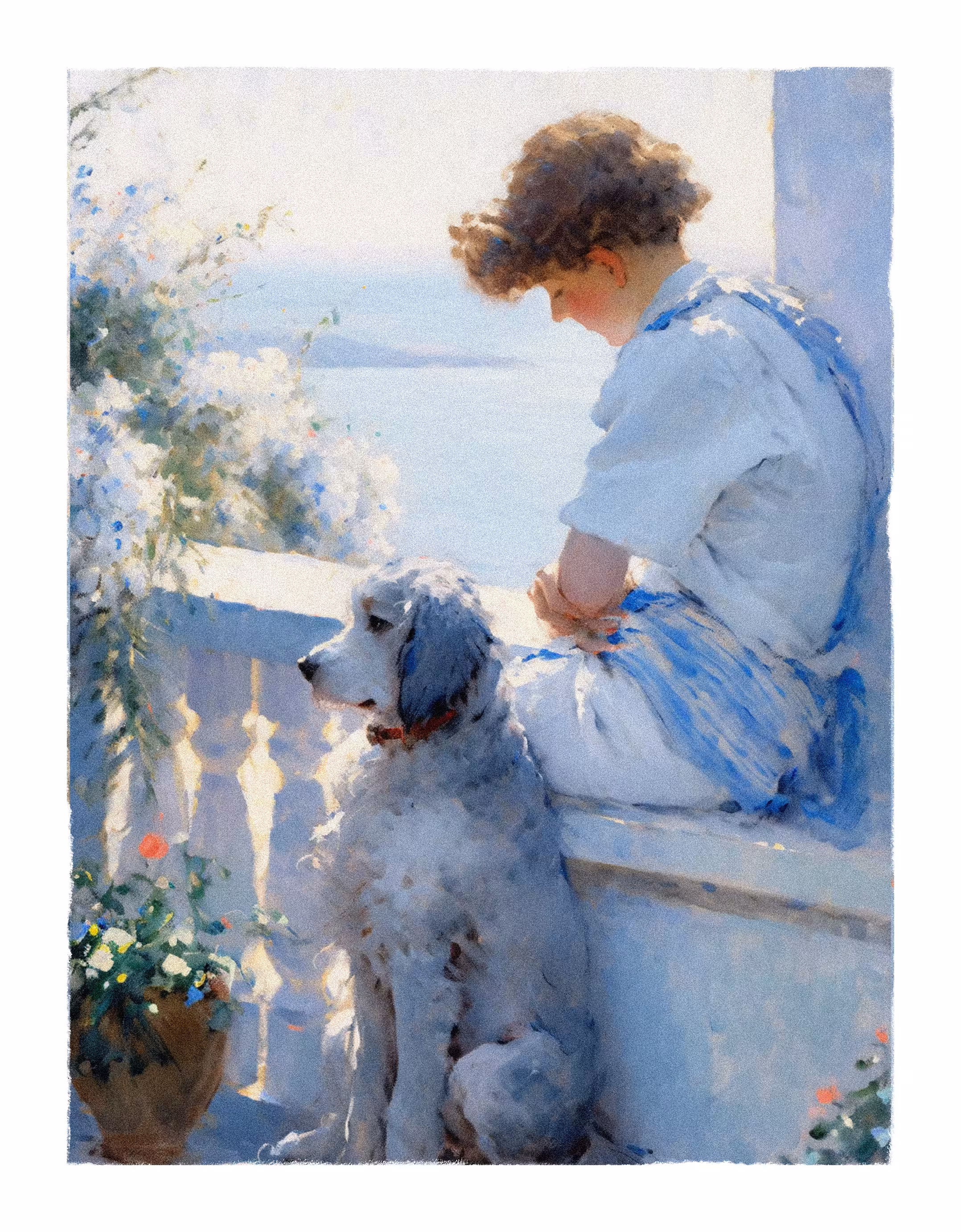 A boy and his dog