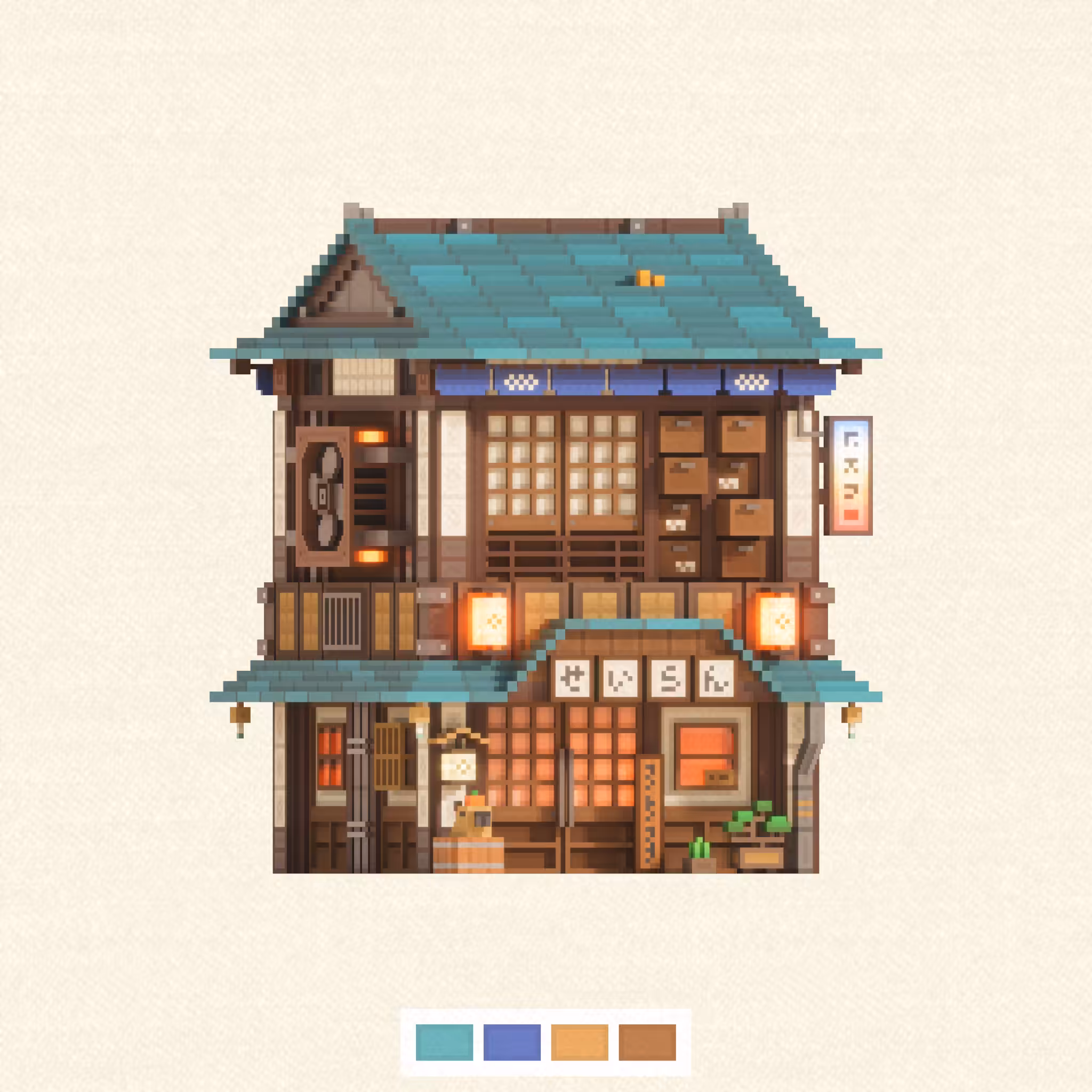 Voxel Memories: Blue Mist Spring 青岚温泉