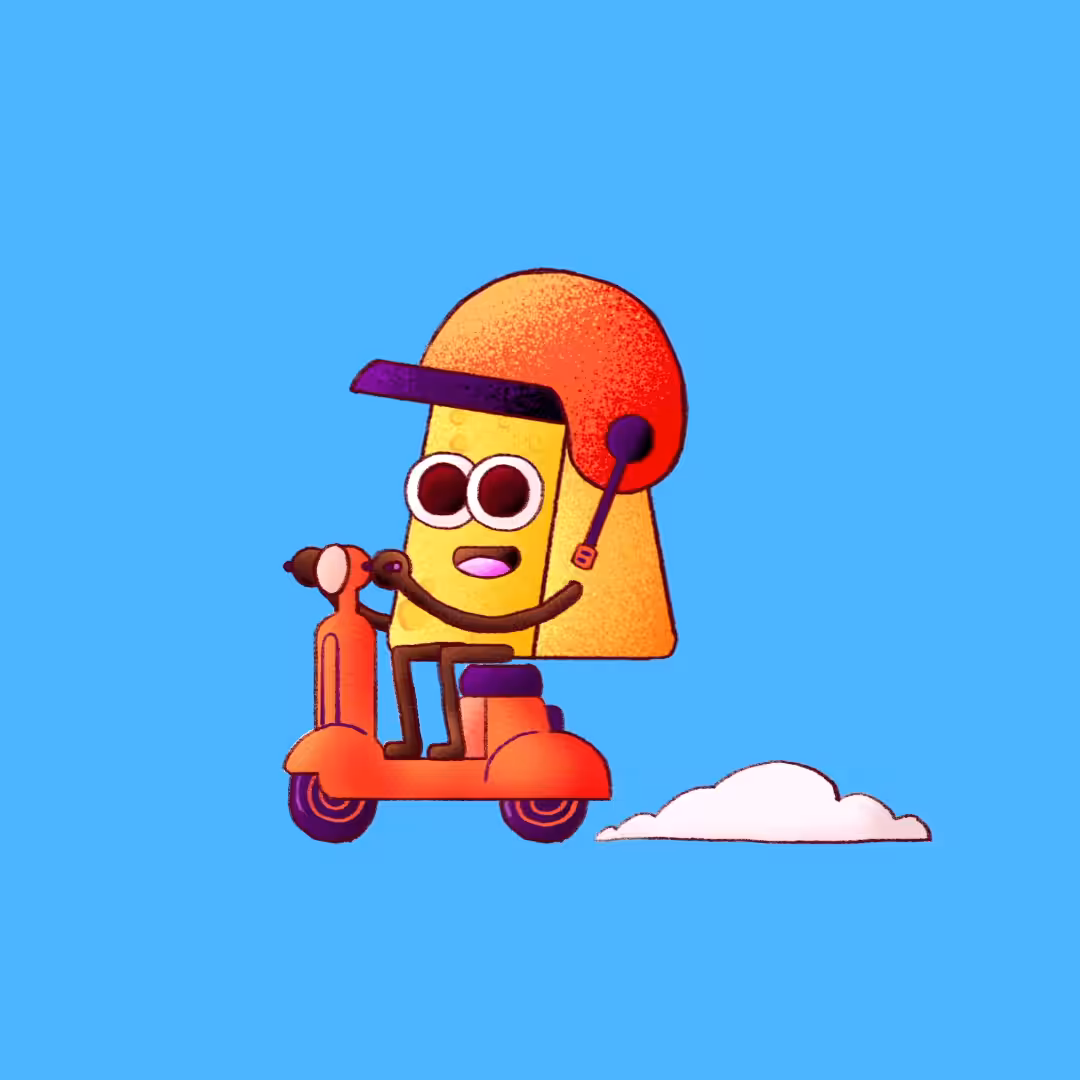Cheese On Wheels Cel Animation