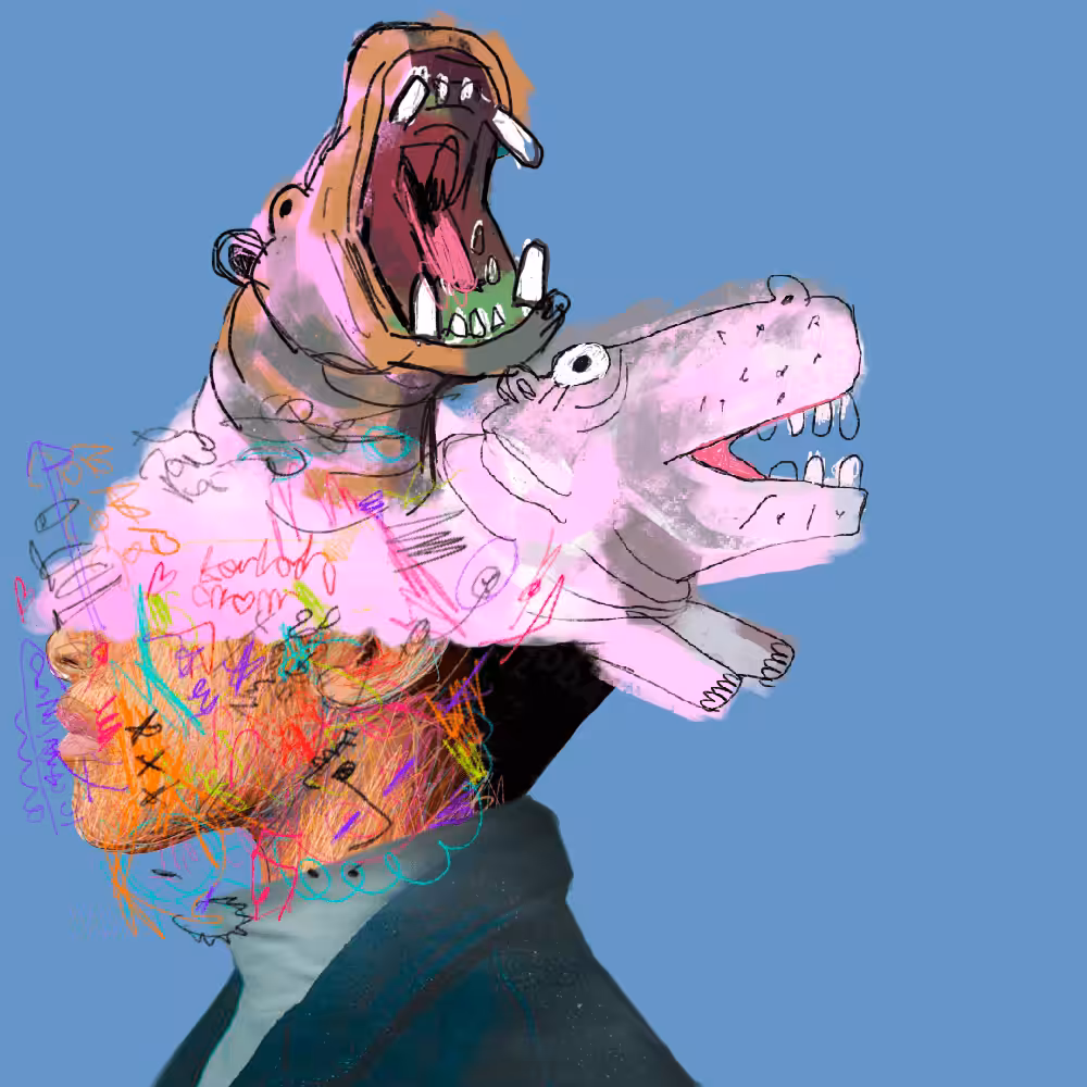 #31 Hippo - collab w/ owLcean