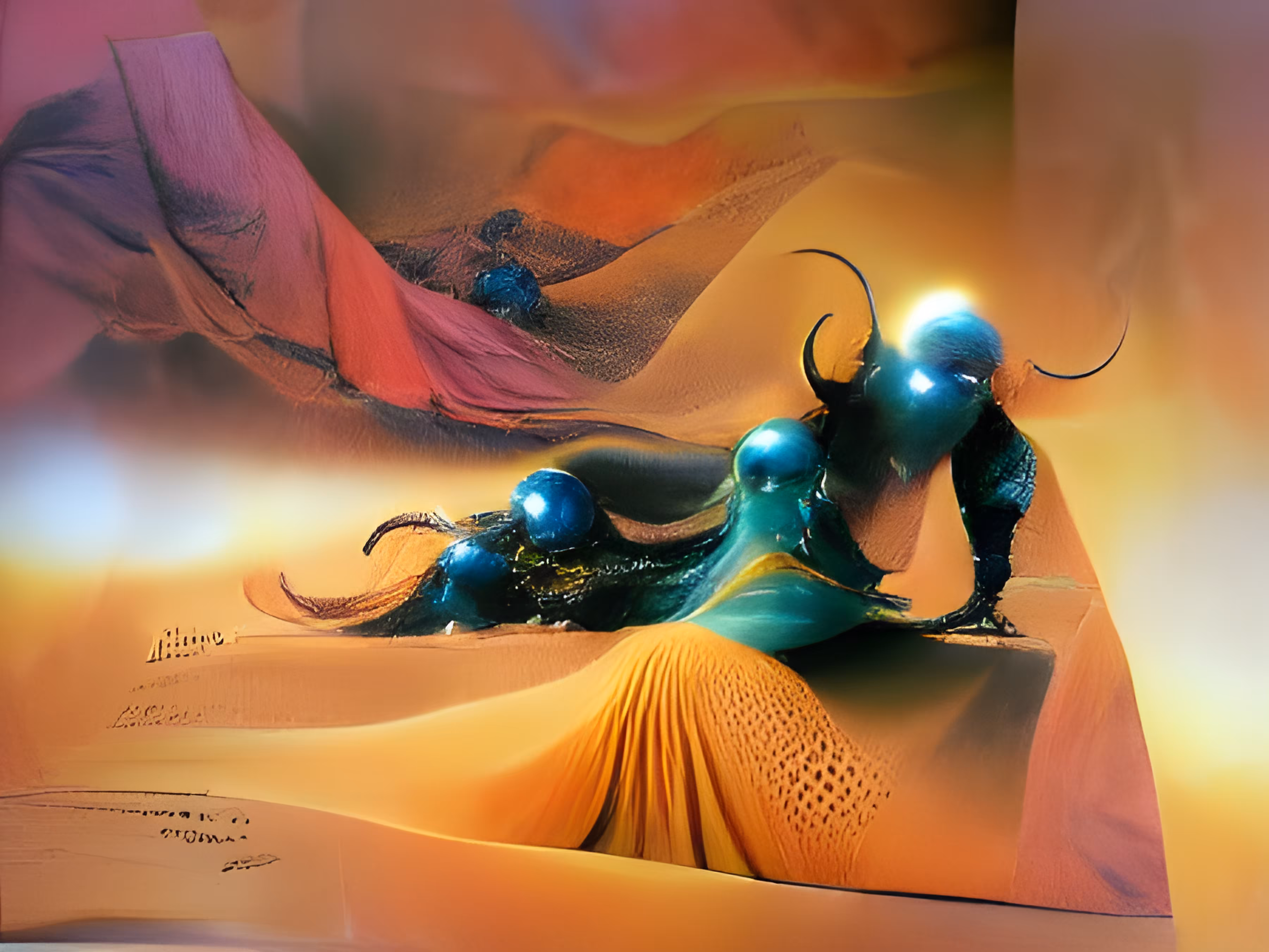 Ancient Djinn appearing in Petra's Siq