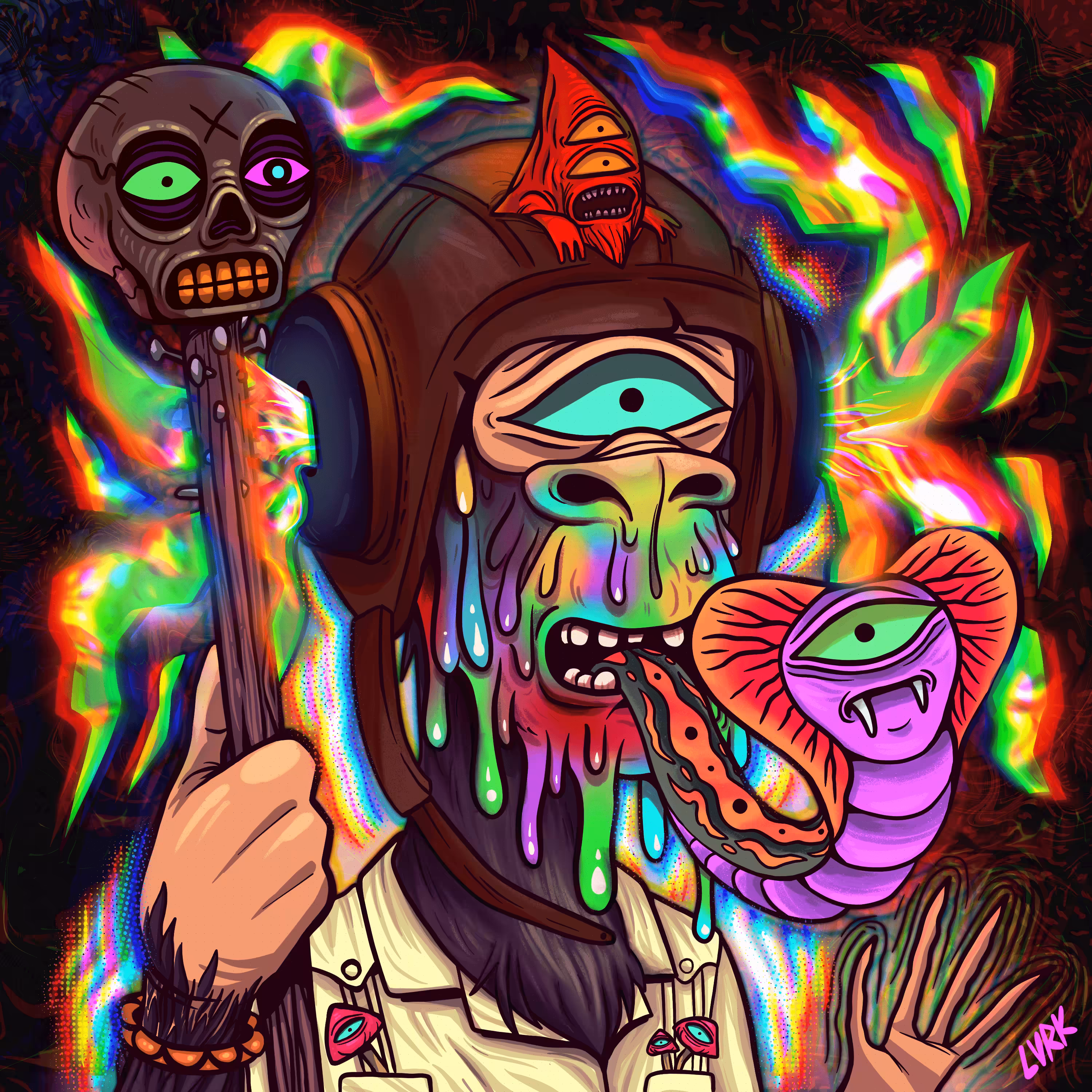 lurk loves you: Tripped out ape 7530