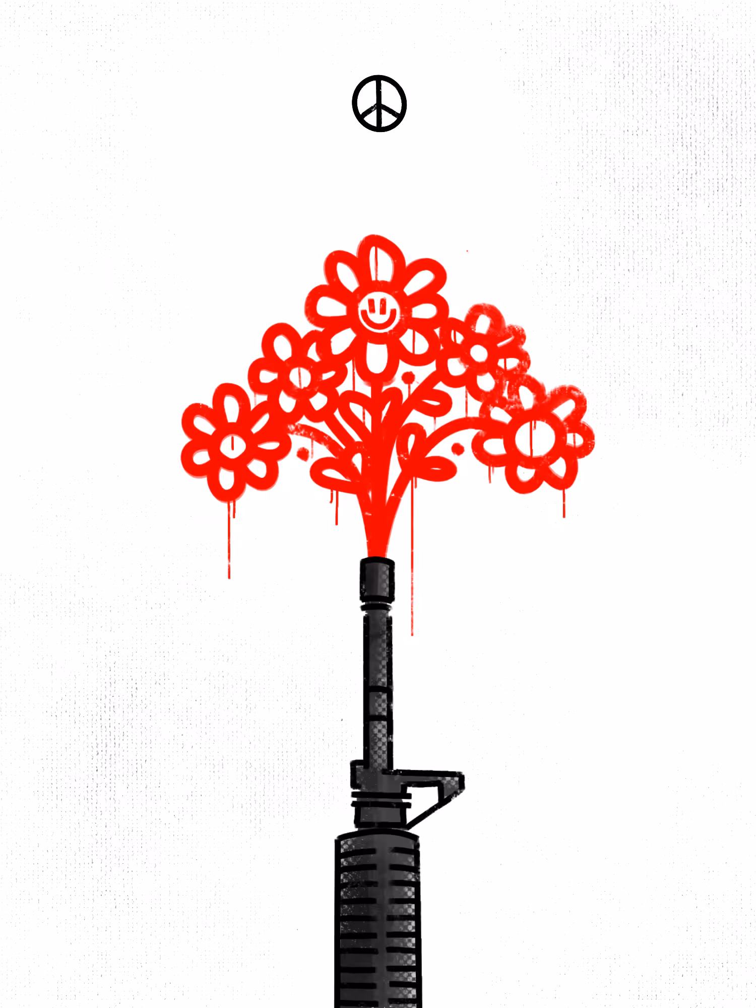 GIVE FLOWER NOT WAR