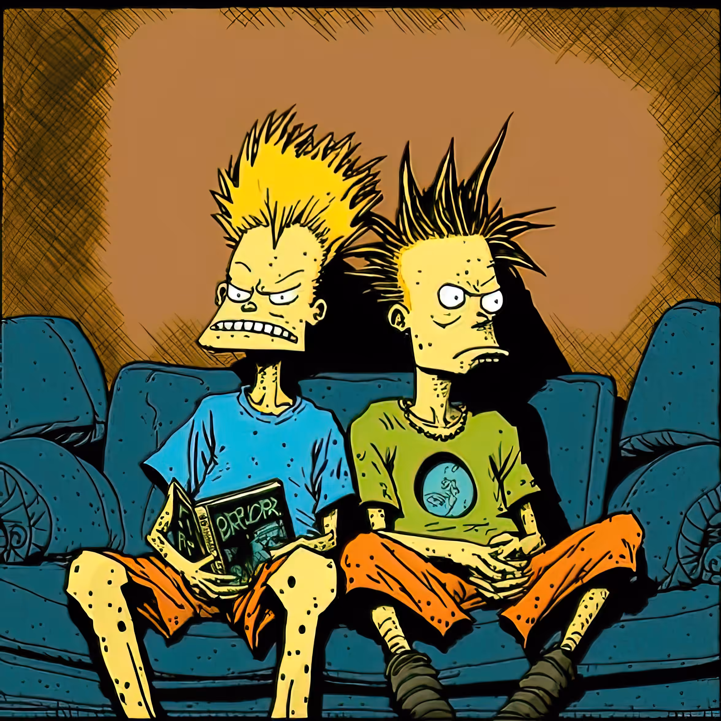 Two Dudes On A Couch