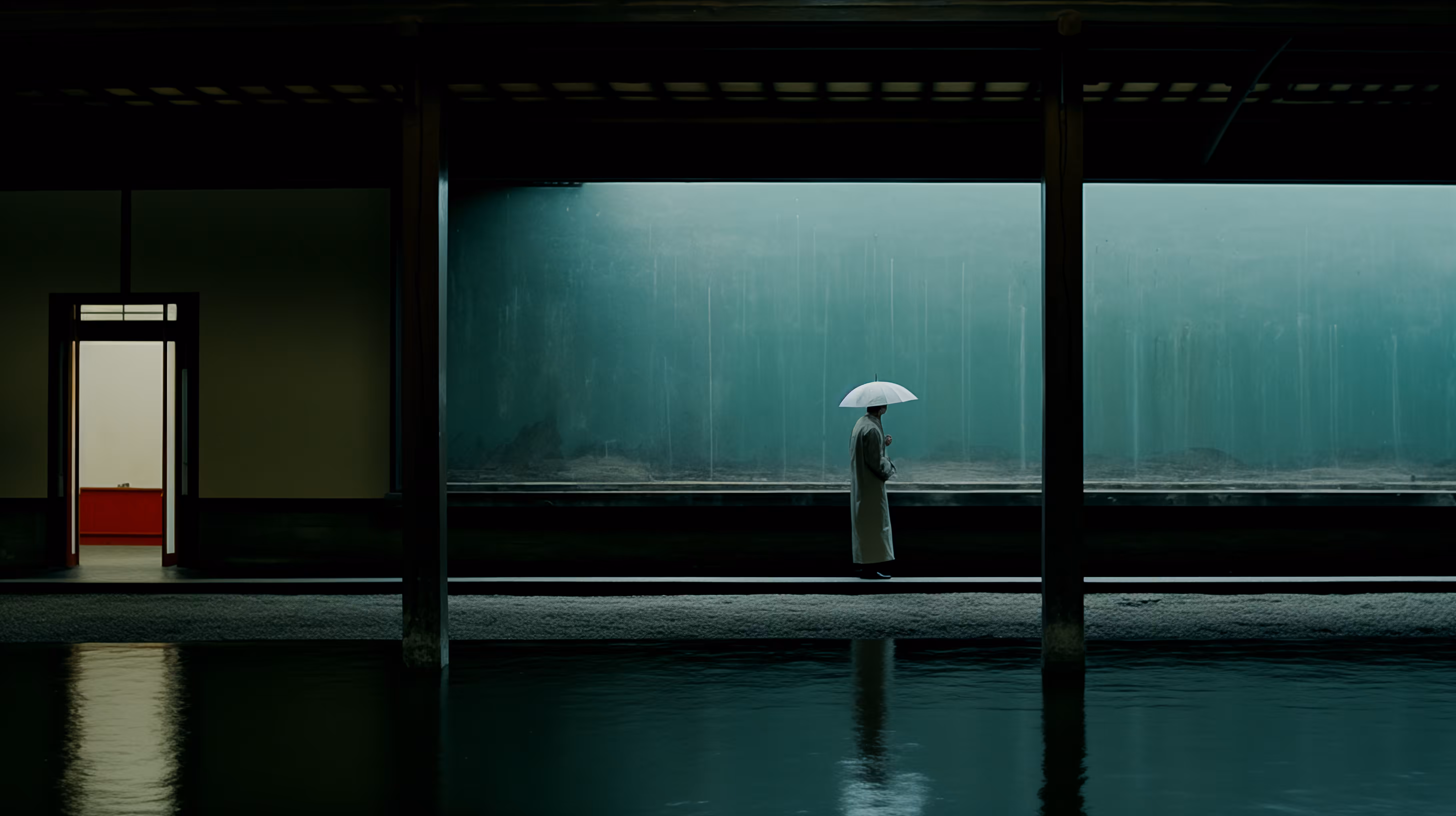 Alone in the rain