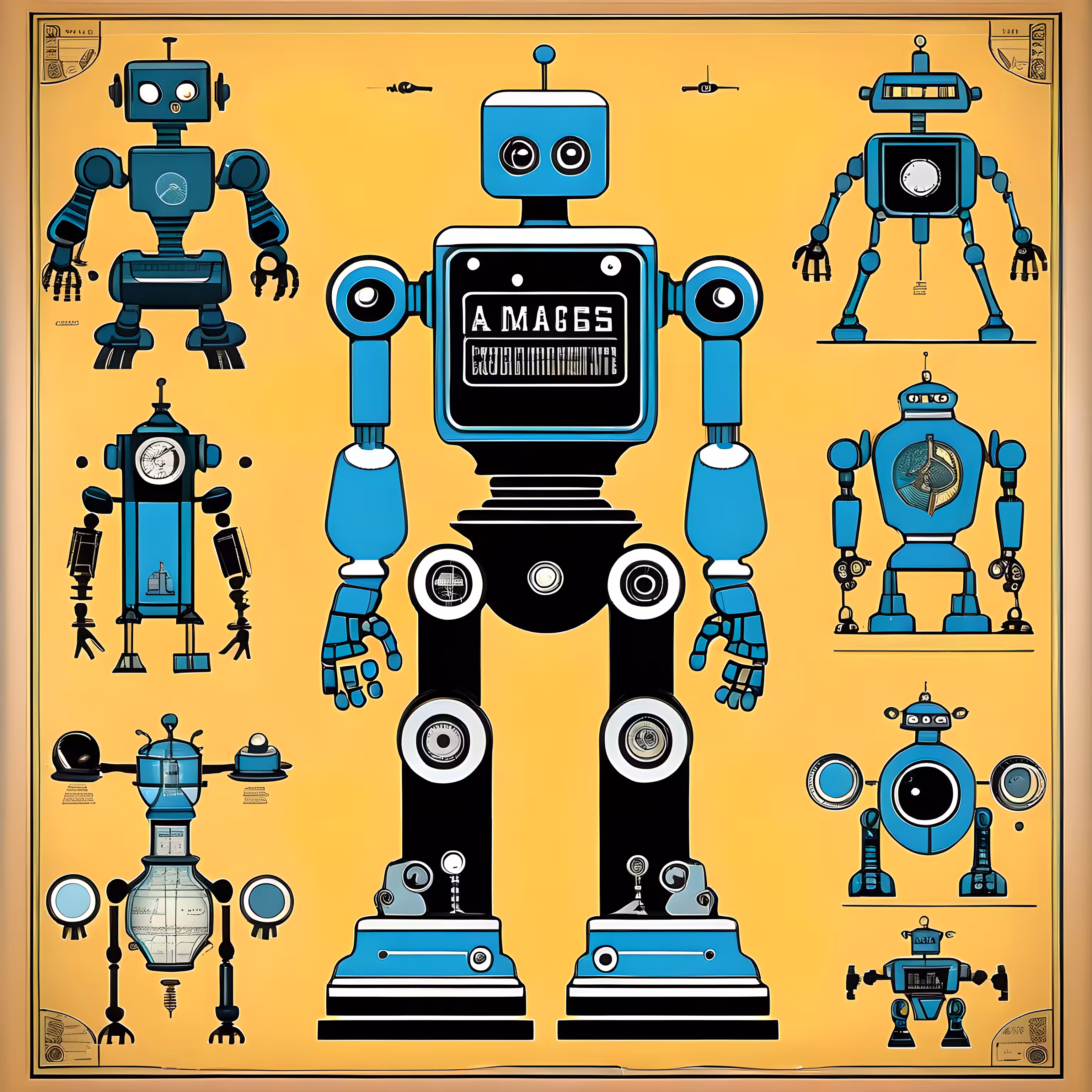 STUDIES ON ROBOTS - 20TH CENTURY #24