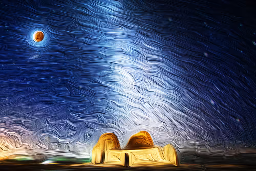 The night sky of the Sassanid palace#7