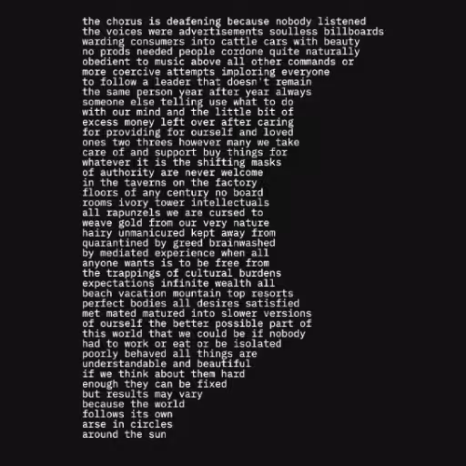 the chorus is deafen...