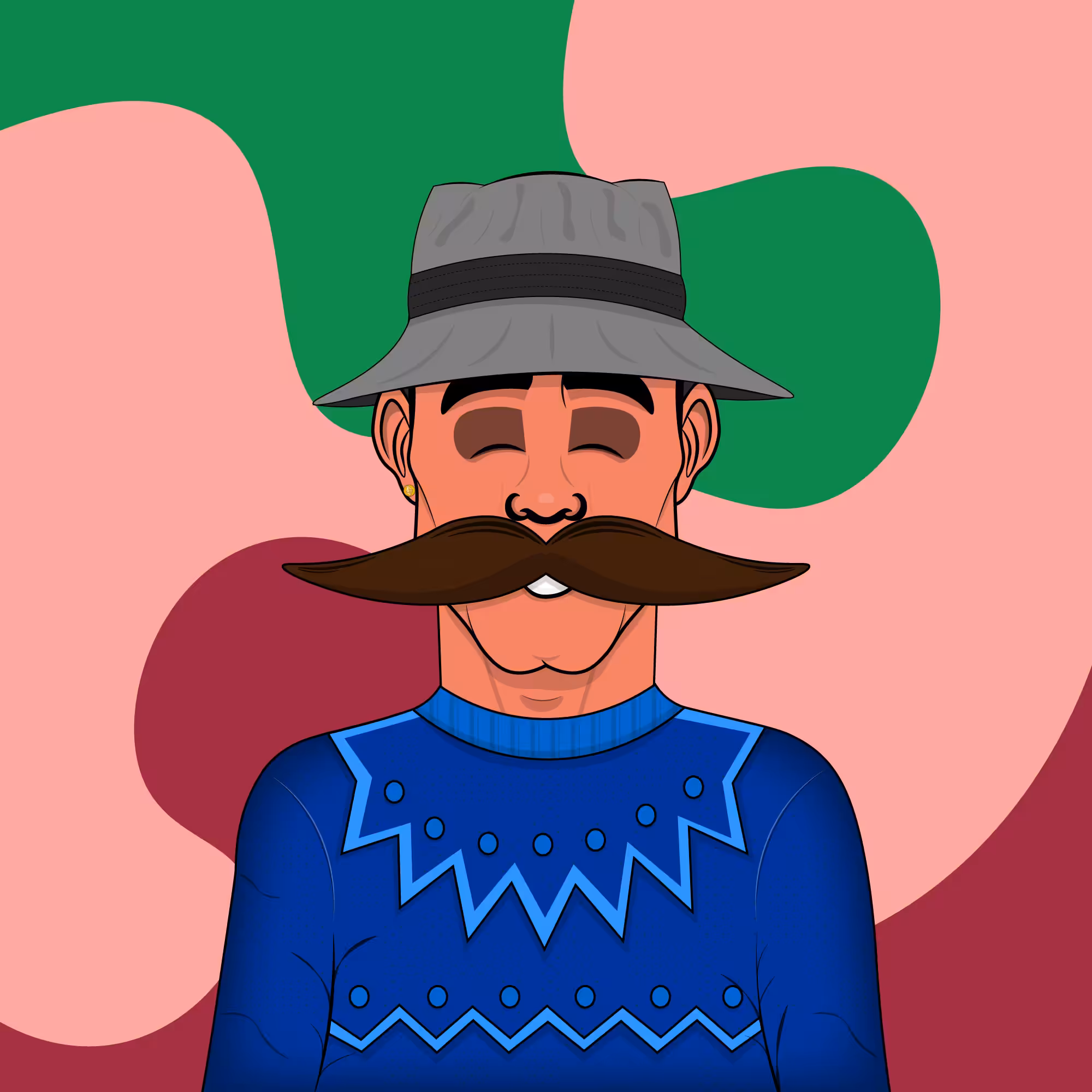 Mustachioed #30
