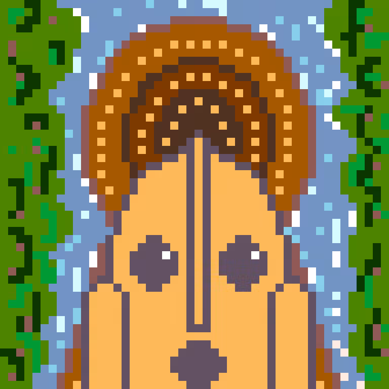 Haniwa (Kofun on the face and background ) series 2