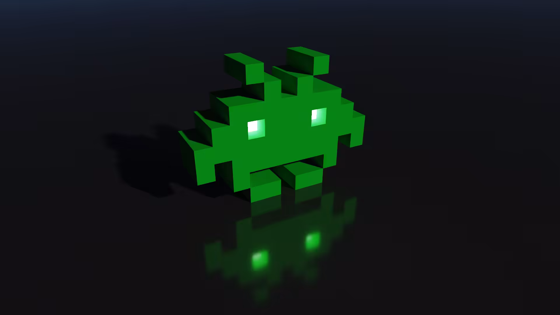 3D retro: Space Invader 4