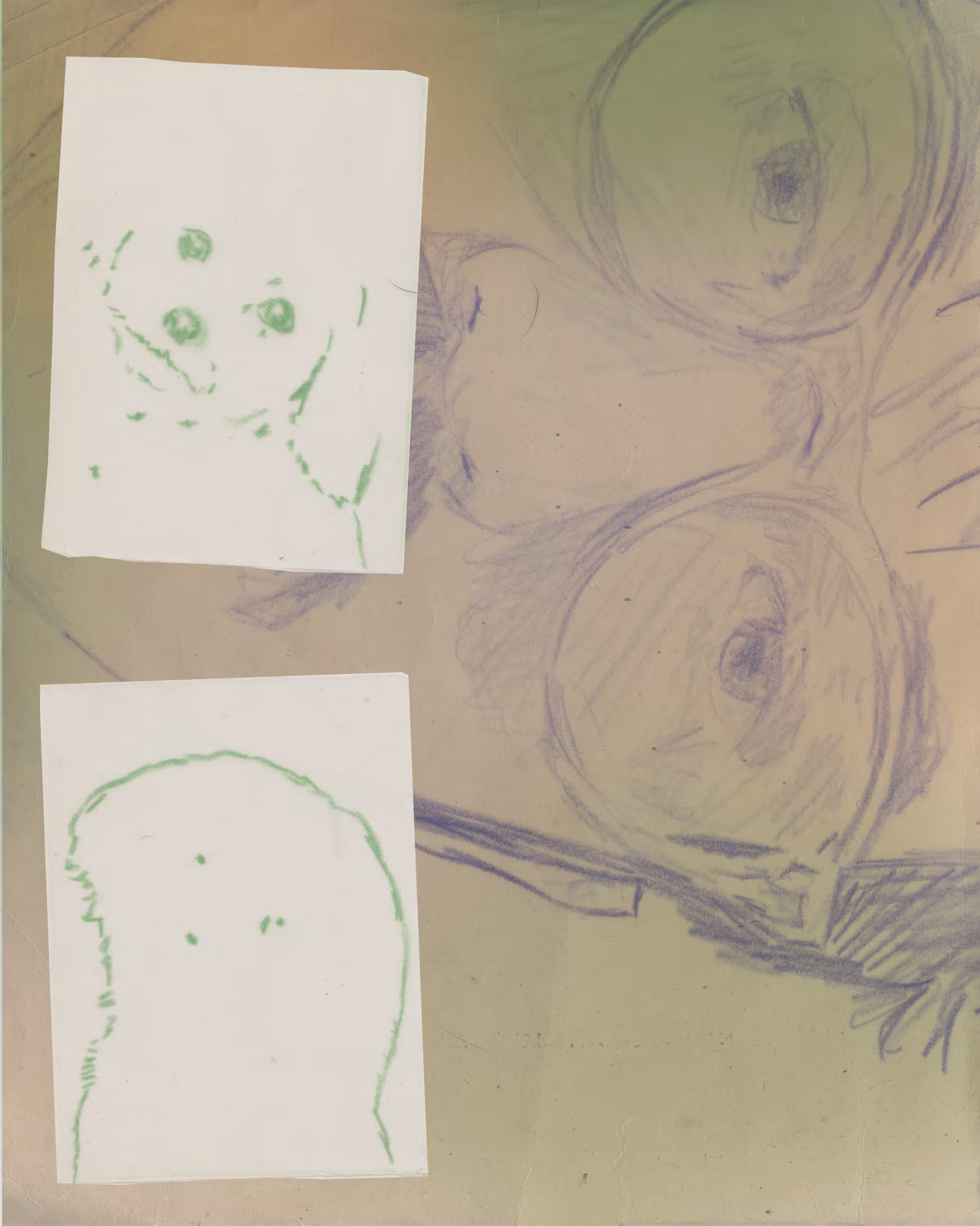 self-portrait with a dog