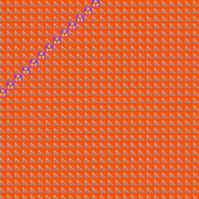 Elementary Cellular Emoji Automata #13