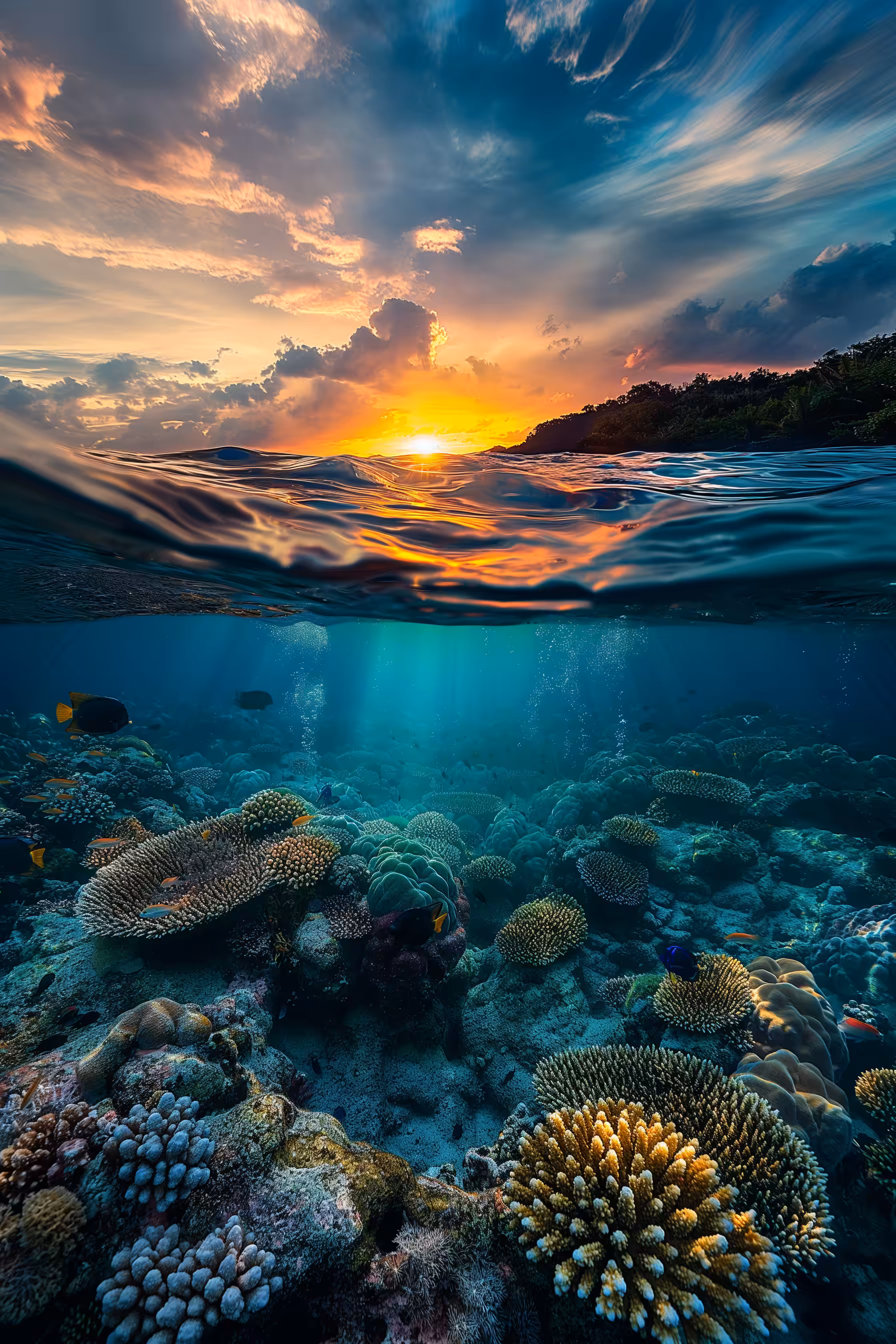 Sunset sea