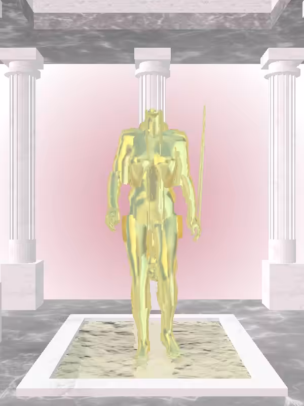 HeavenComputer: The Receding Green-Golden Goblet Woman #2507