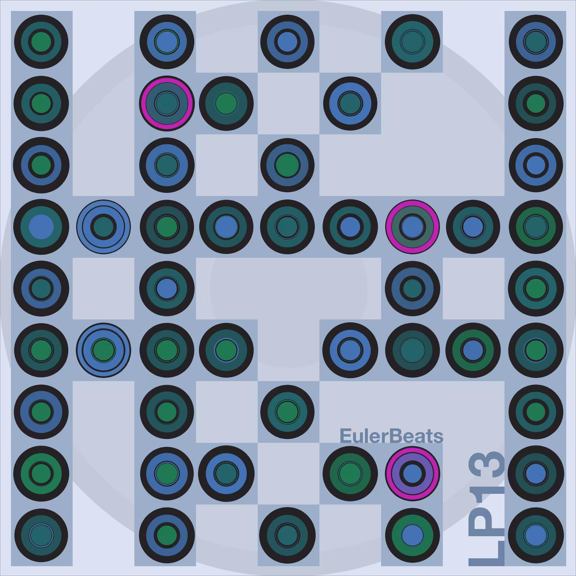 Eulerbeats LP13 Generative Cover Art: #55