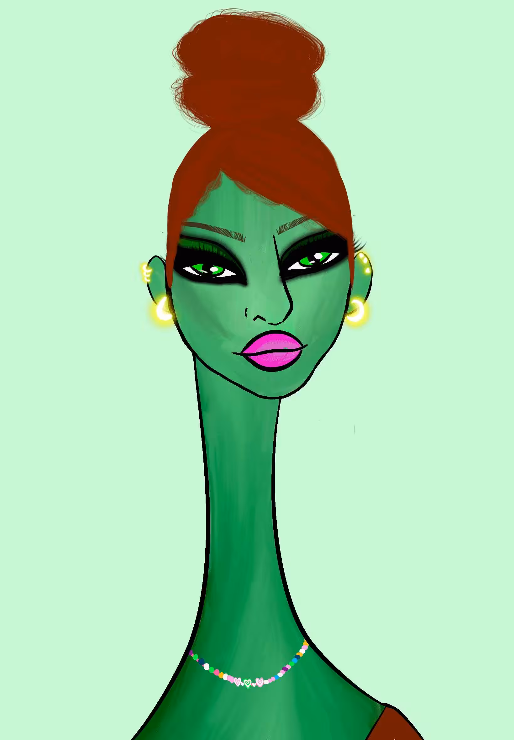 Long Neckie Lady #253