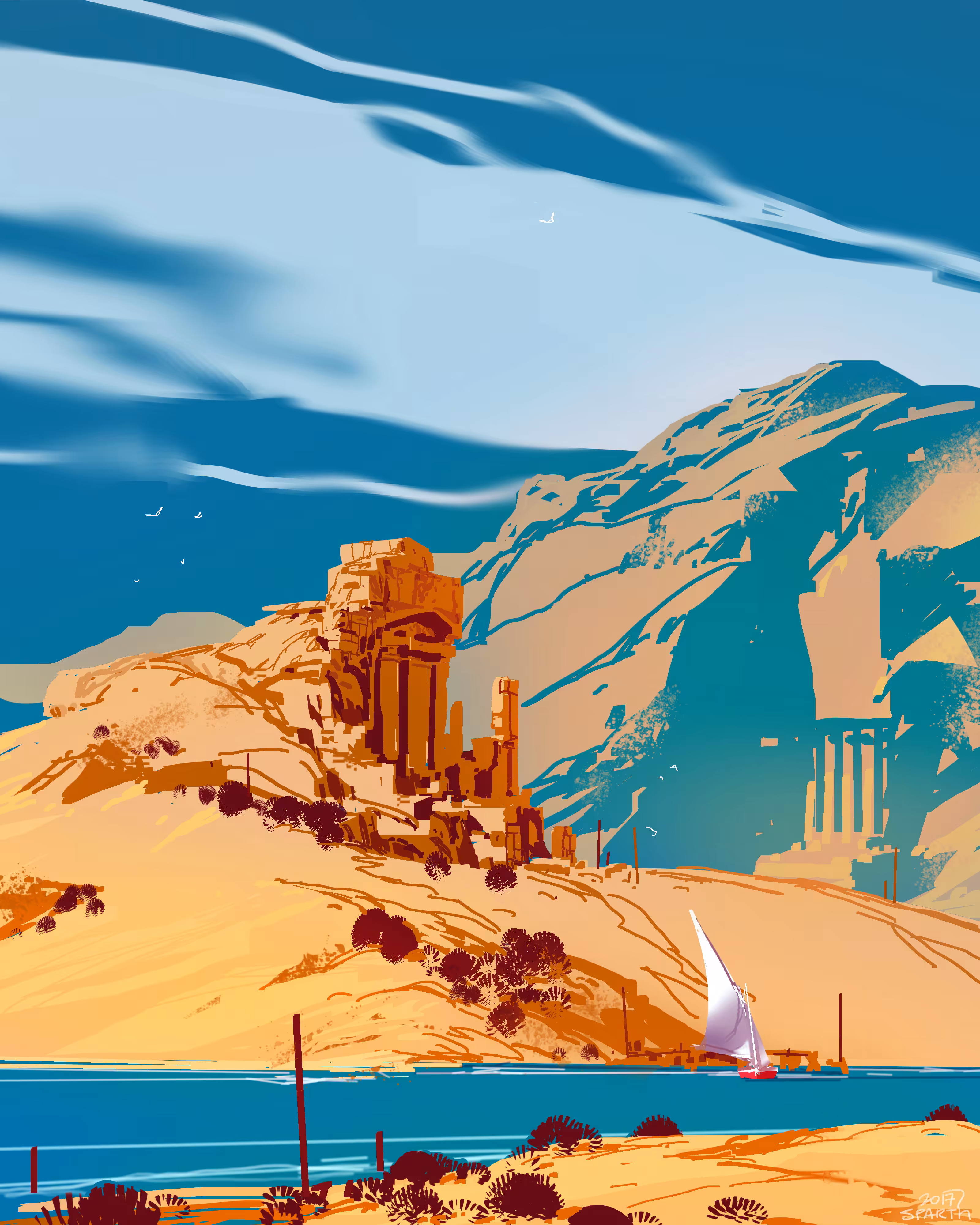 Desert ruins
