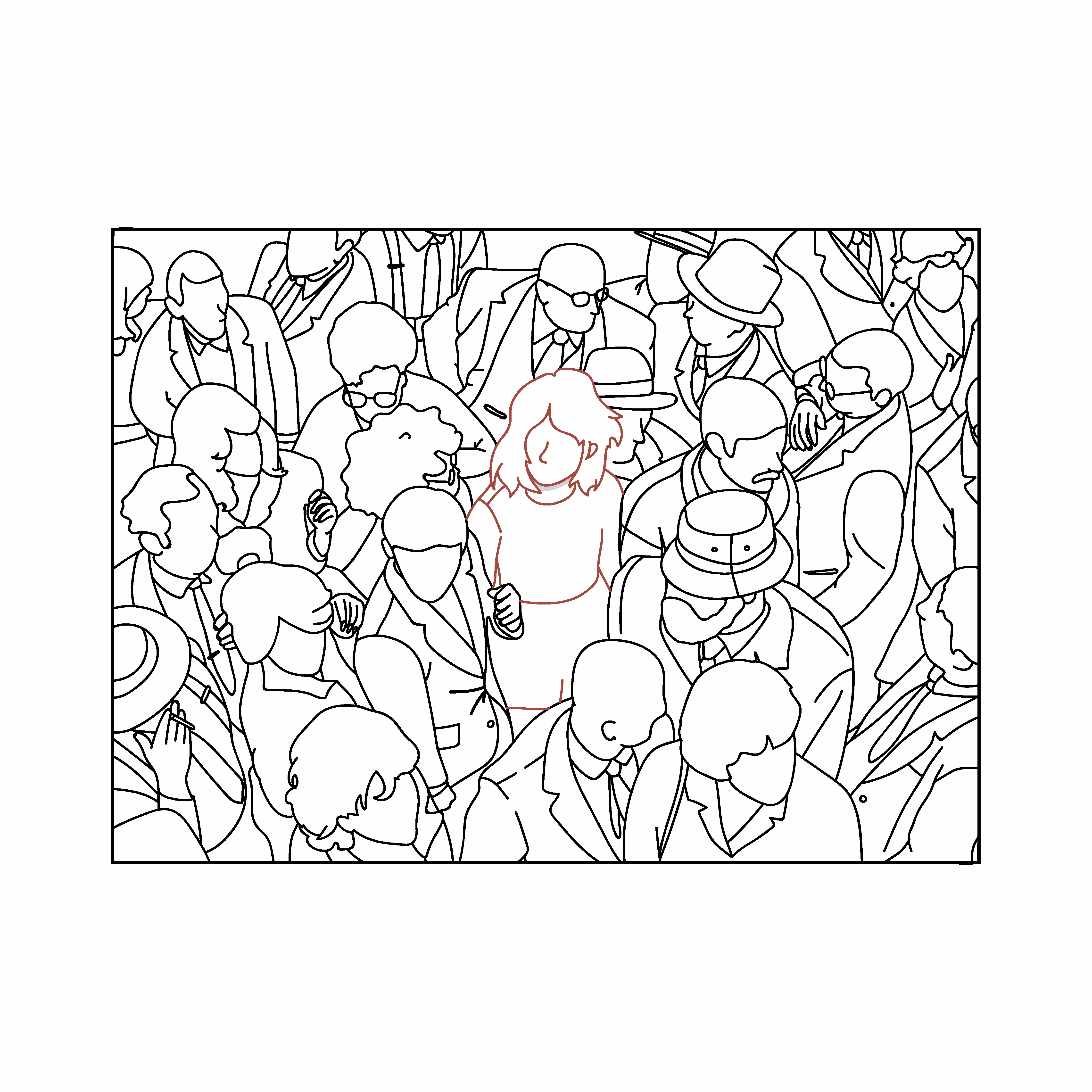 in the crowd
