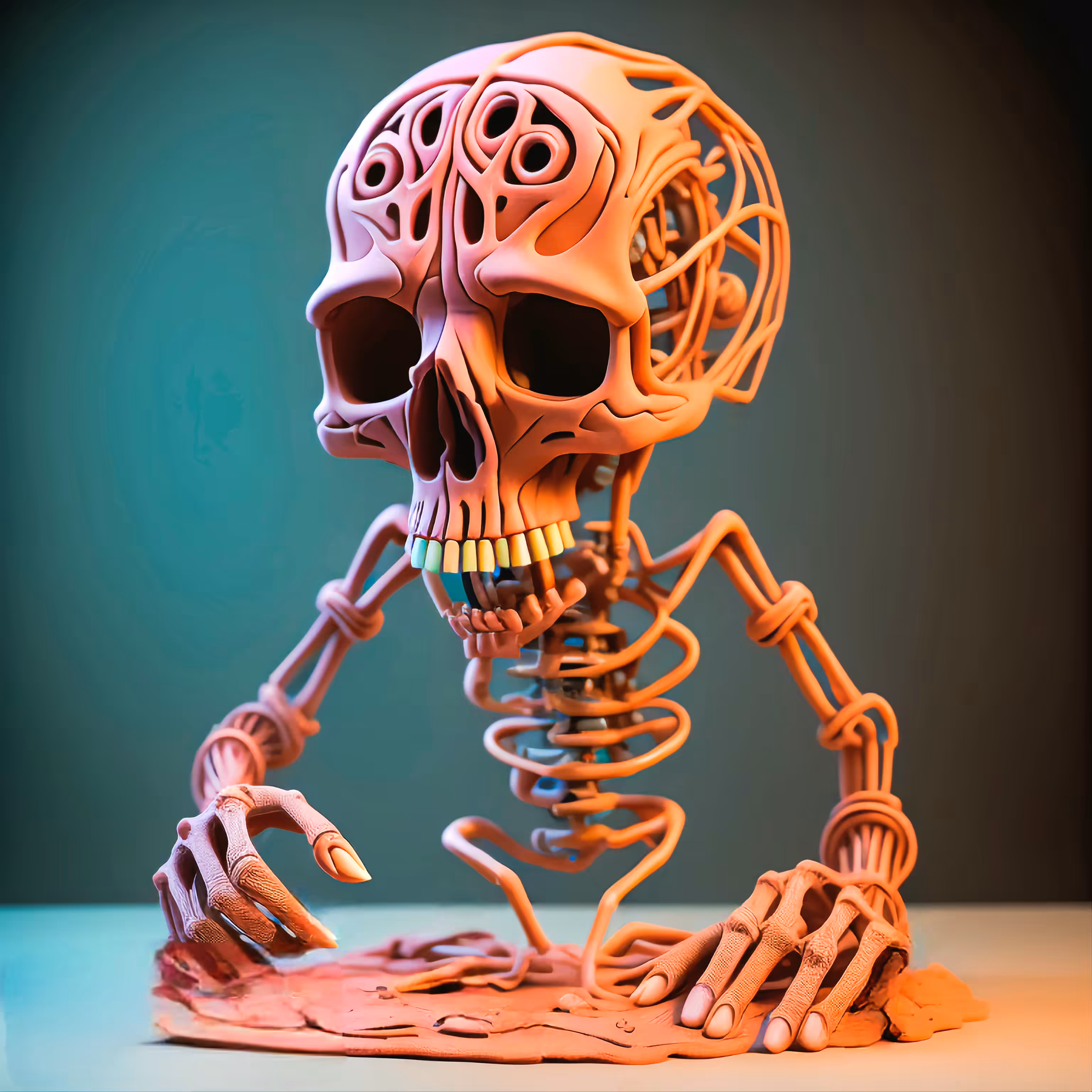 Clay Skull