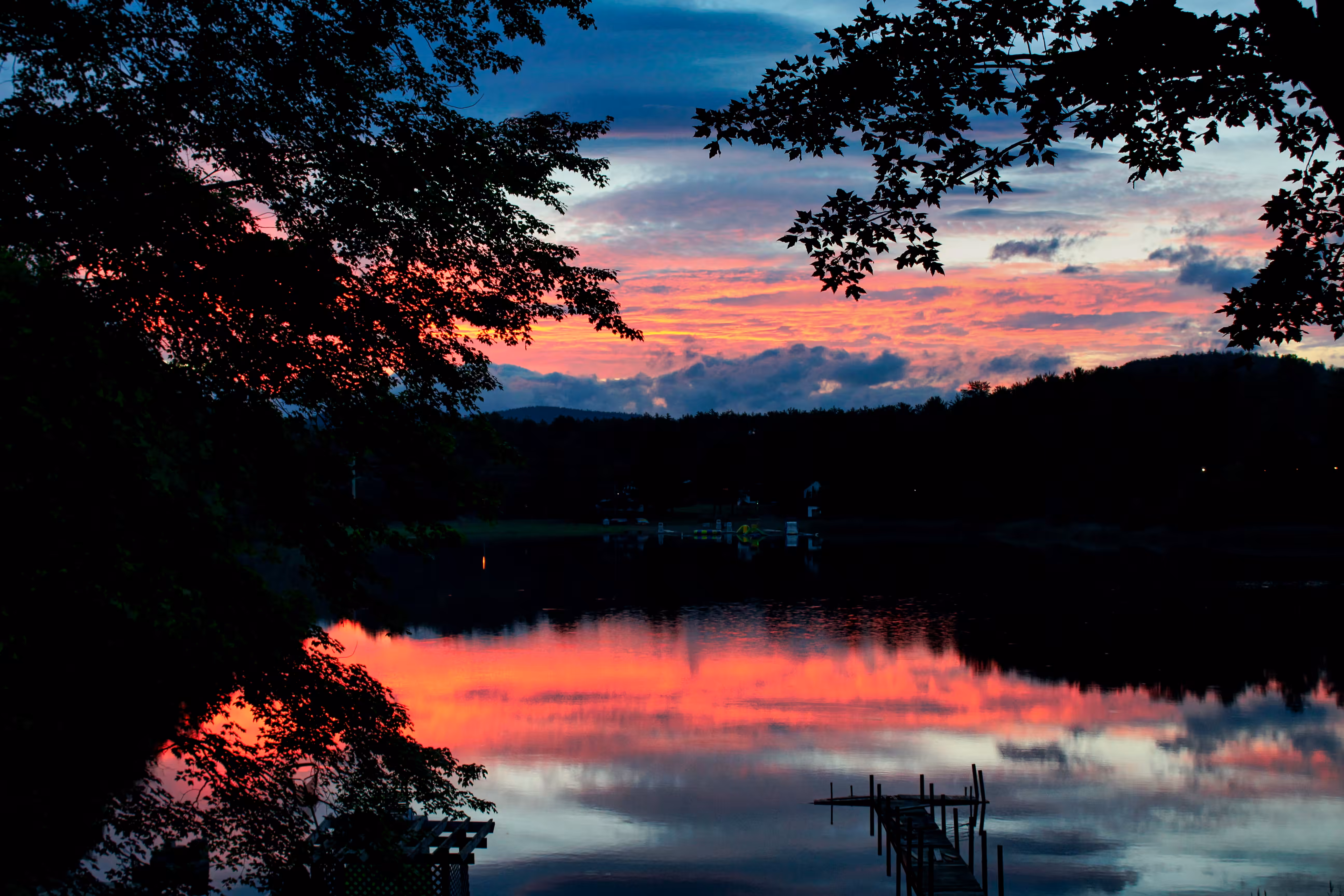 Sunset at Echo lake