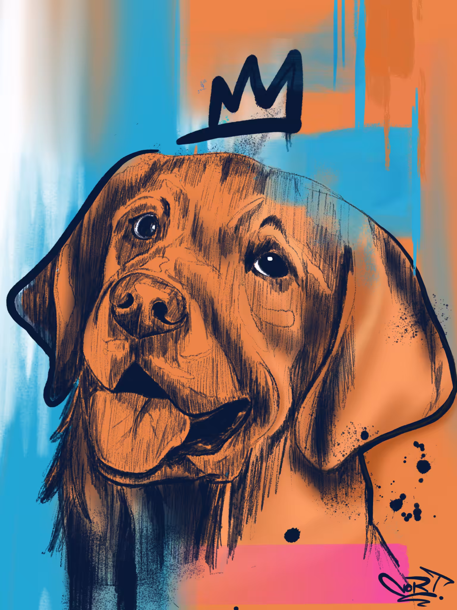 Doggie Abstract #02