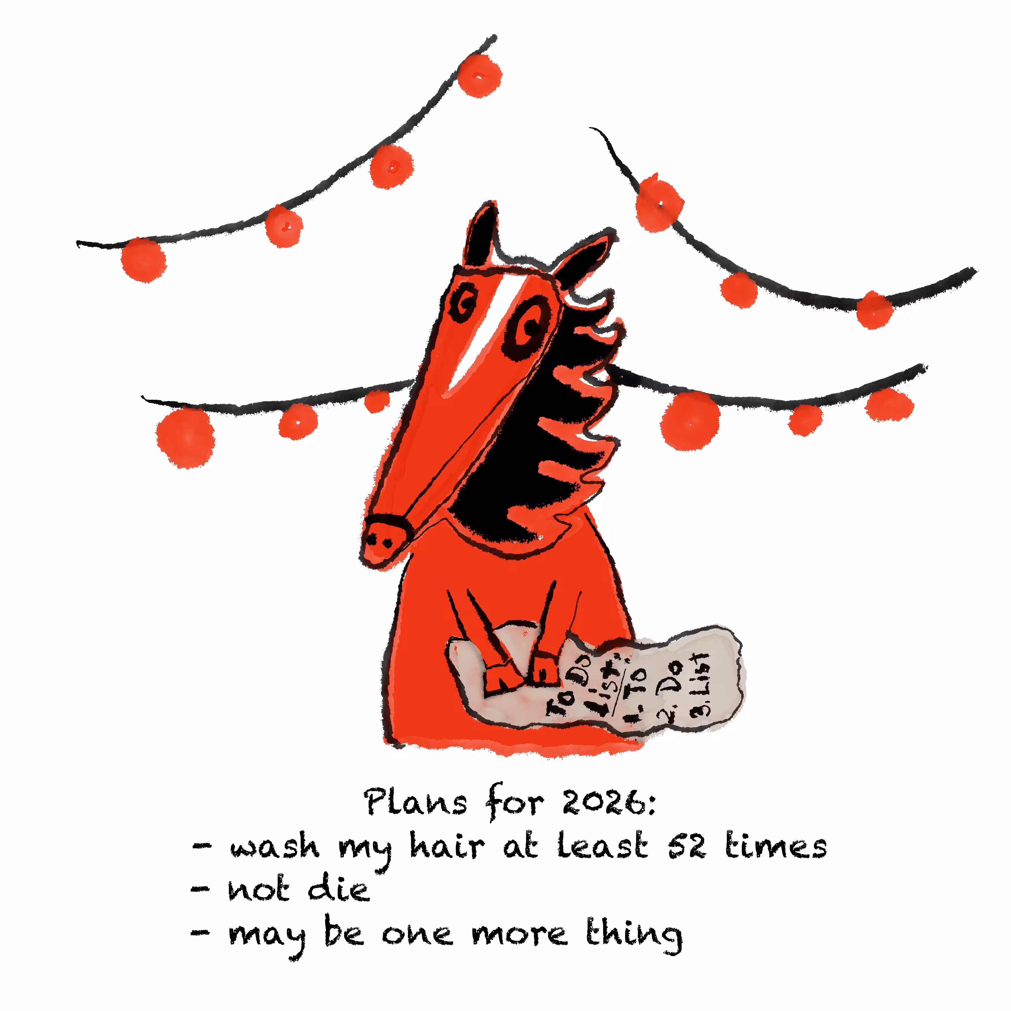 Burning Horse Calendar - 2026