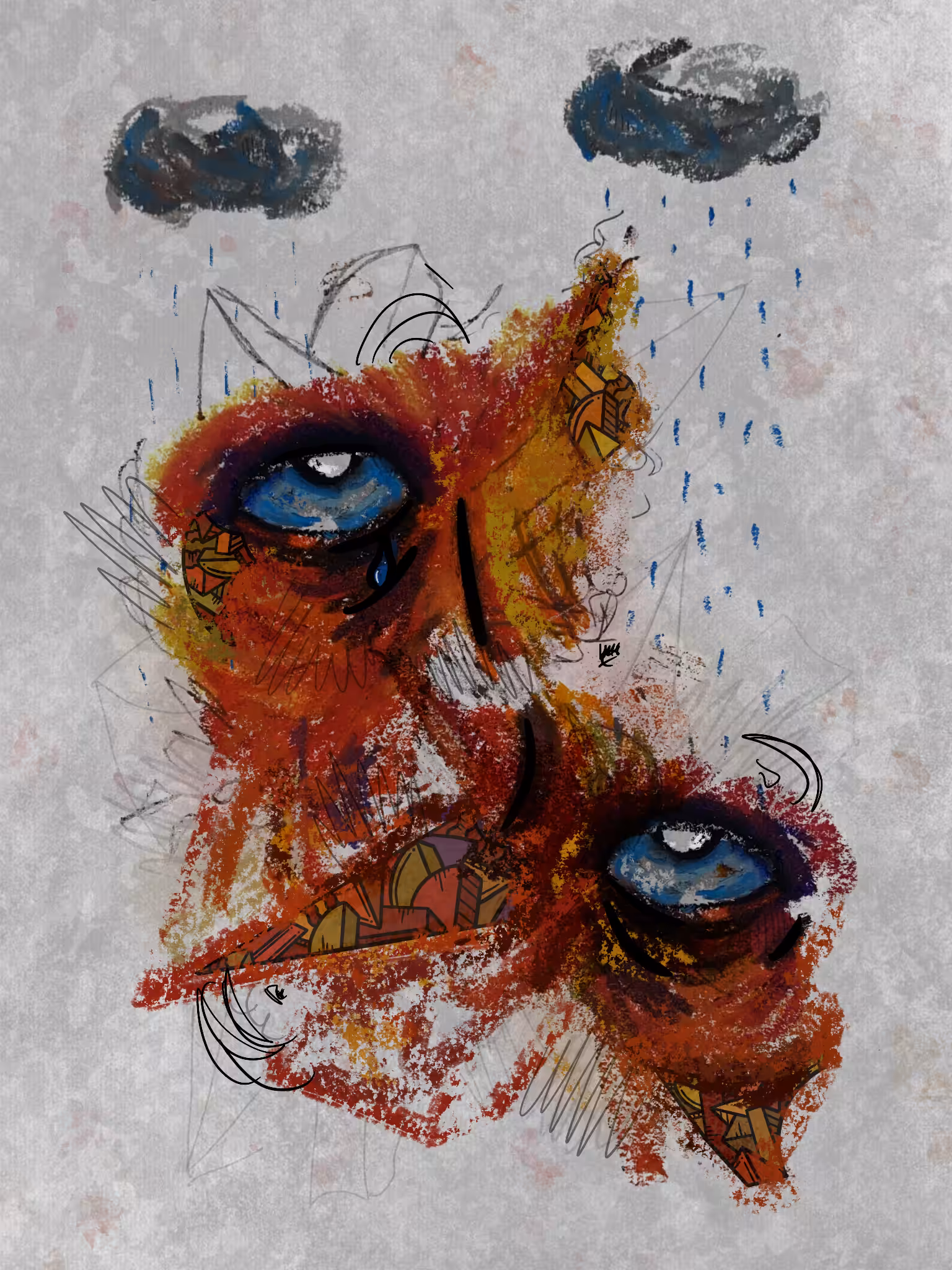'Reality is upon us, colours dripping off' 