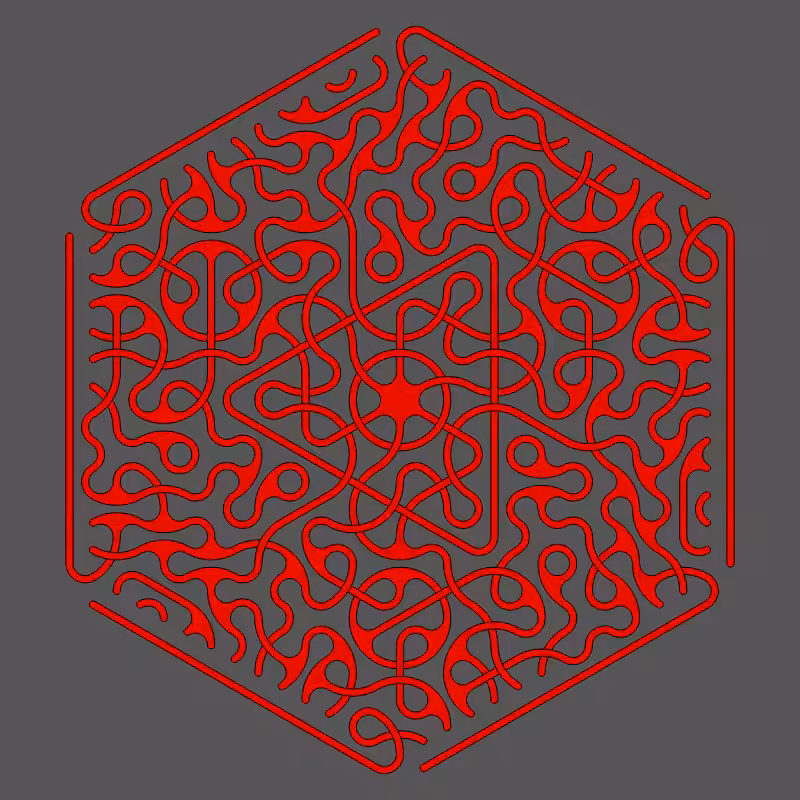 Threefold Symmetry - Dark Variations #228