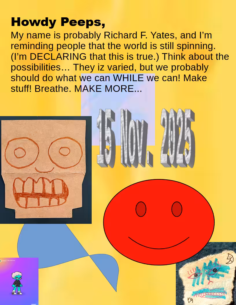 SPORK (2025): "Point Counterpoint Dot Dot Dot" by Richard F. Yates (Holy Fool)