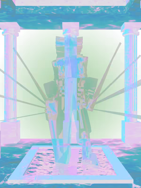 HeavenComputer: The Fading Angry Minty Green Woman #6179