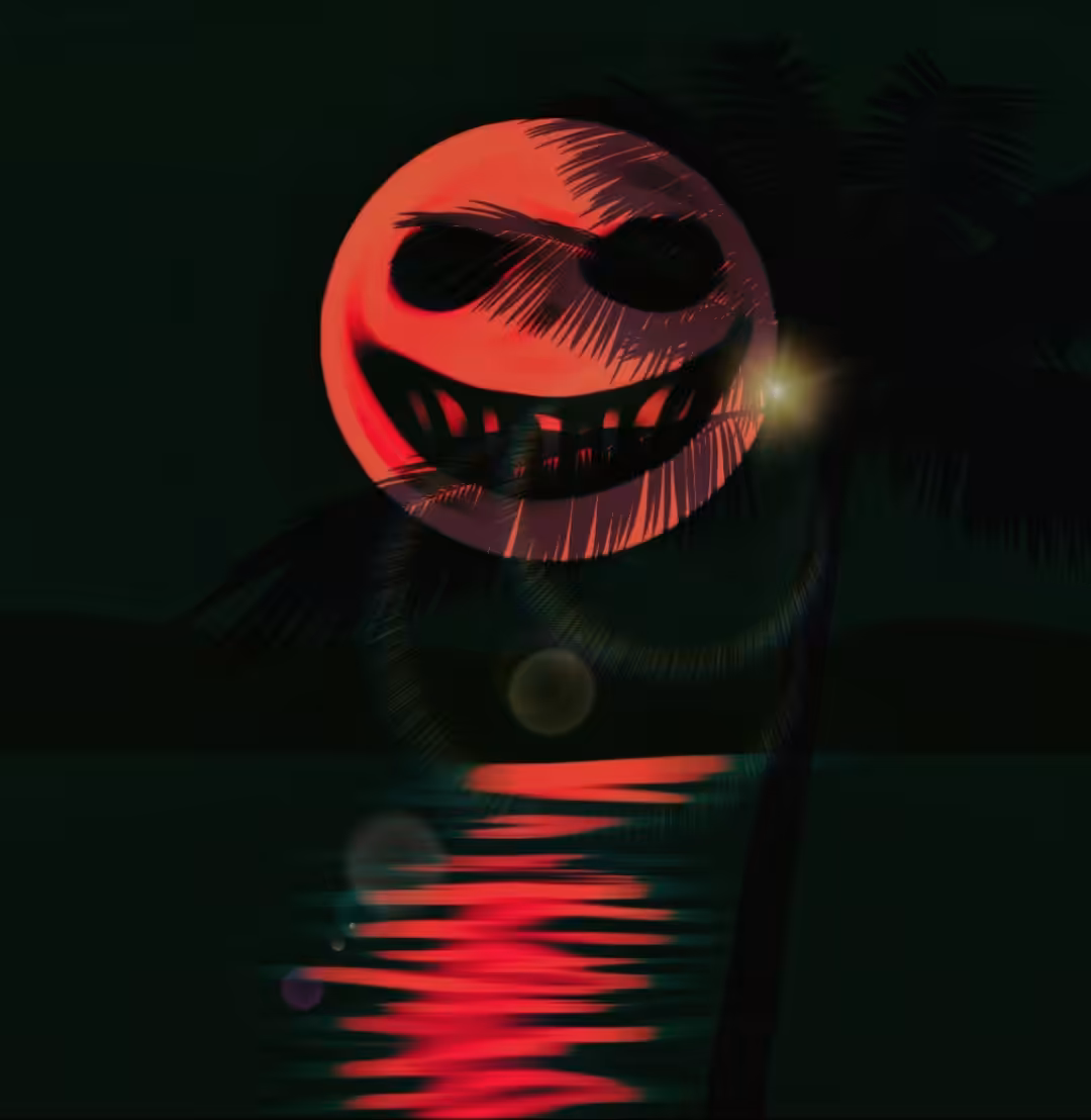SPOOKY MOON #42 "Eclipse Moon"