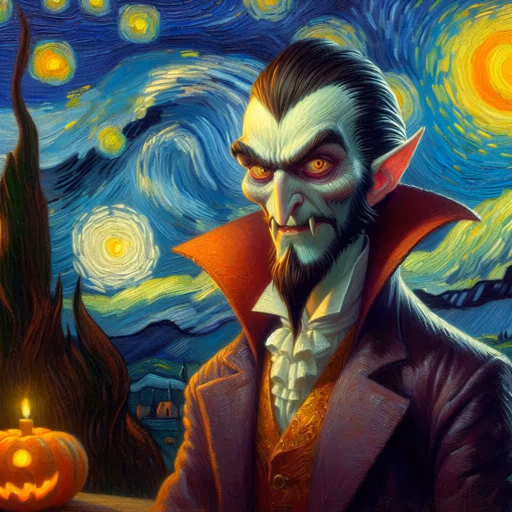 A monster in Van Gogh's world🧛🏻