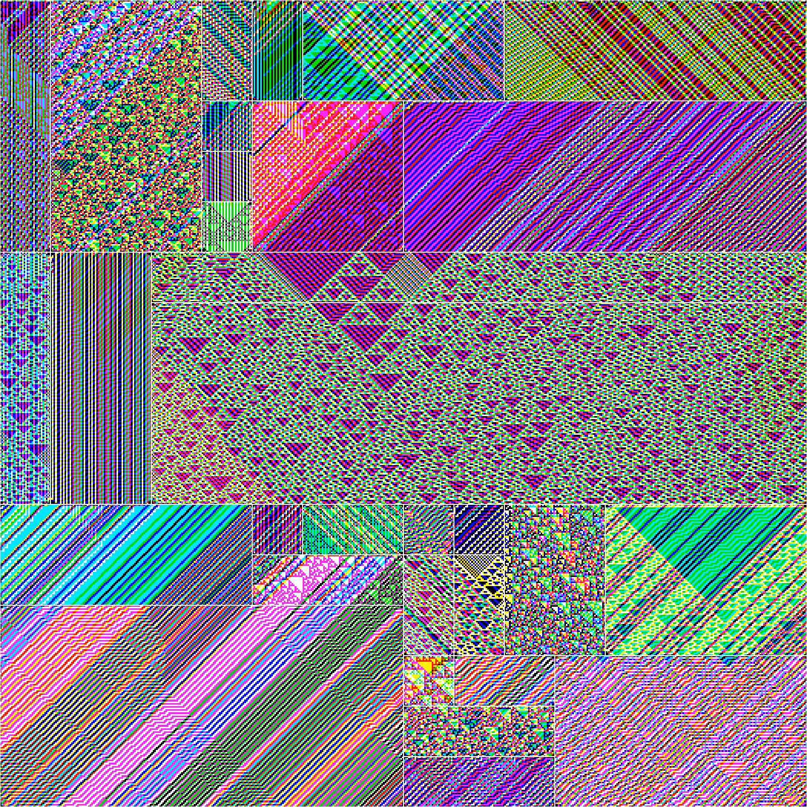 RULES (for Elementary Cellular Automata) #45