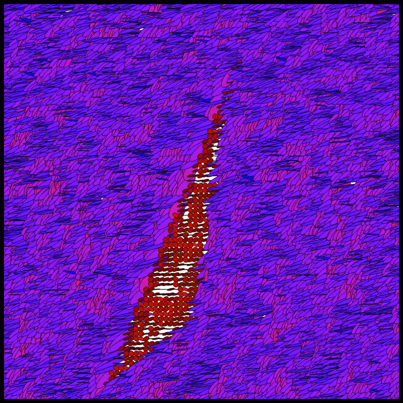 Flow Field Circles Triangle #9
