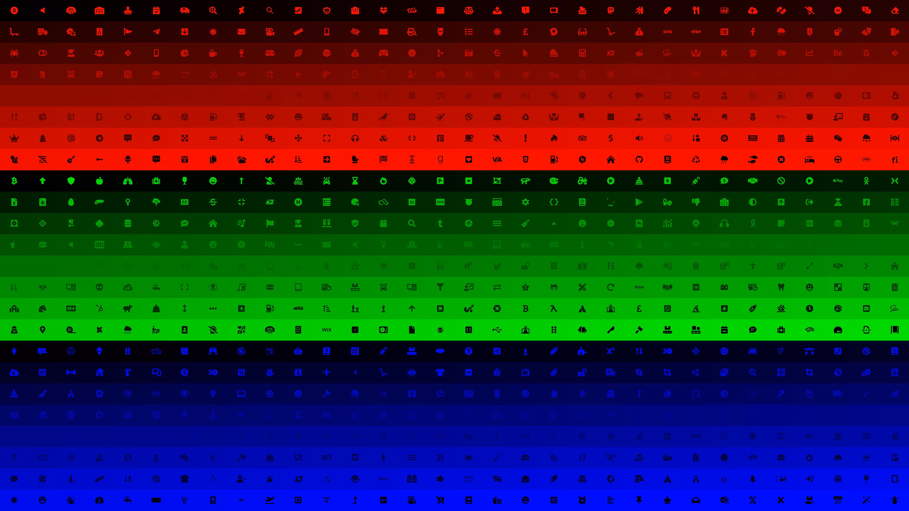 4K RGB Icon Art