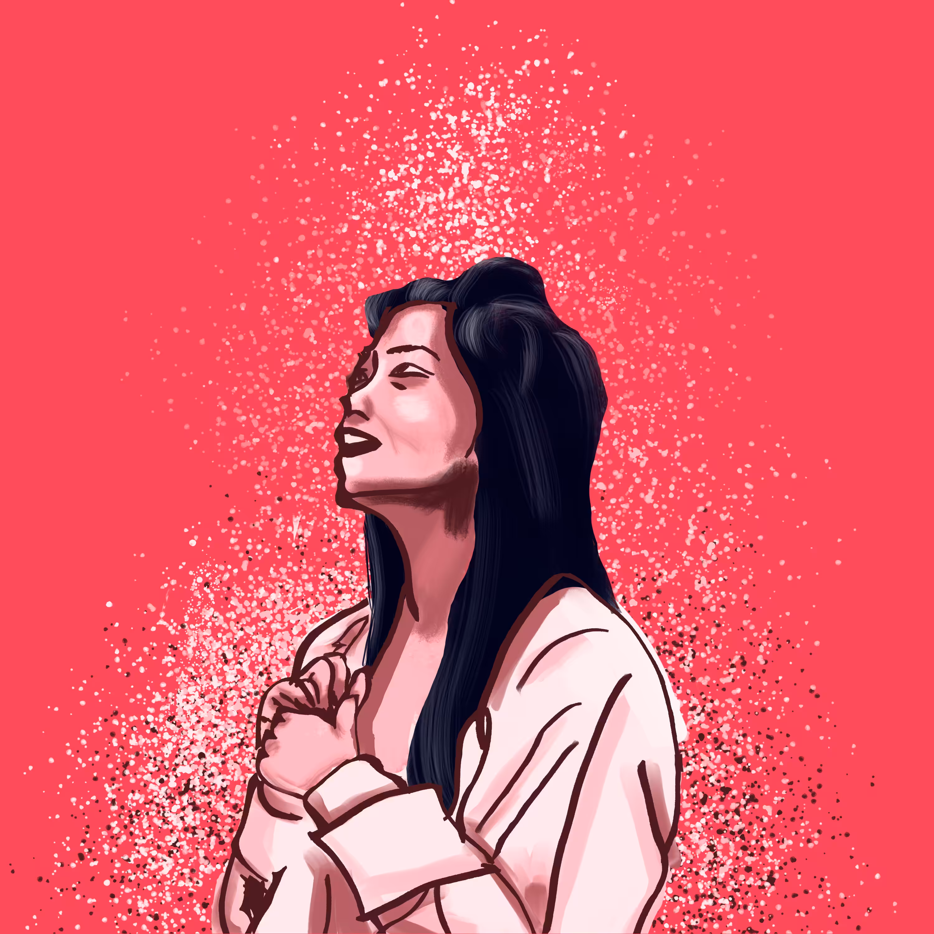 Chinese Lady in Pink Palette