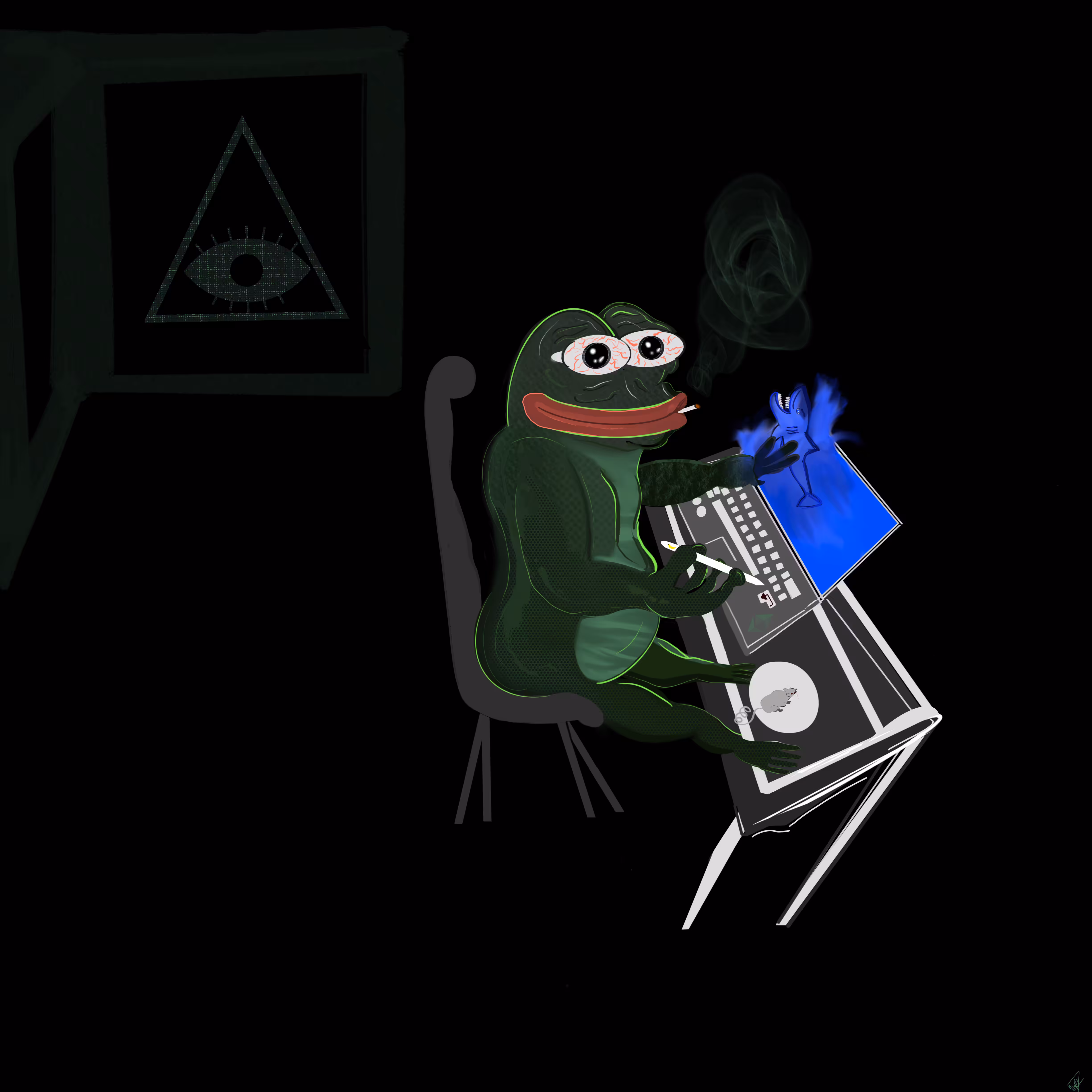 Pepe Does Cryptoart 